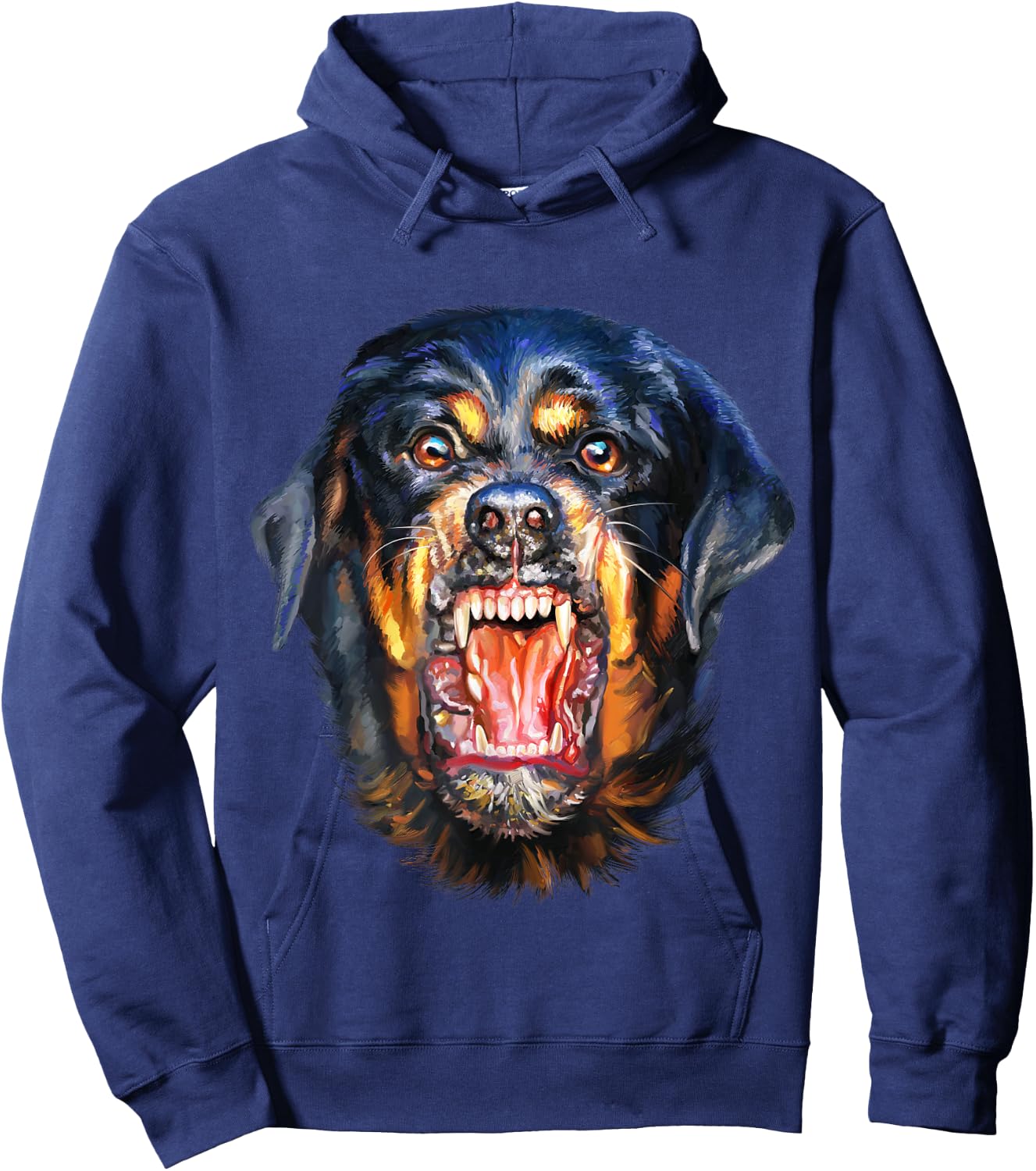 Vicious Rottweiler Dog Barking Women Kids Hoodie - Hoodie | Navy