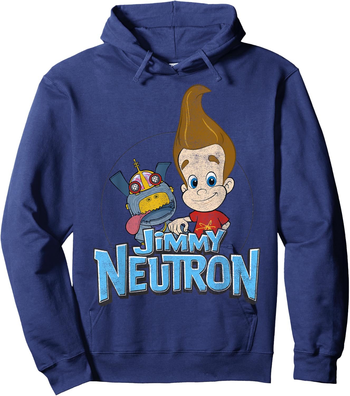 Jimmy Neutron Goddard Title Vintage Poster Hoodie - Hoodie | Navy