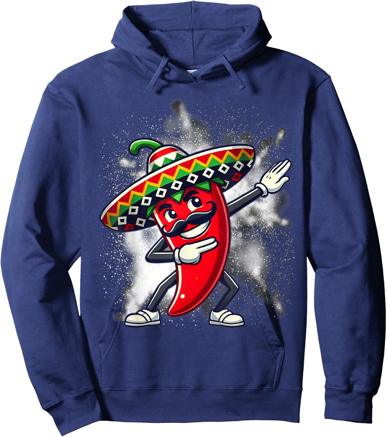 Funny Dabbing Chili Mexican Pepper Dab Hoodie - Hoodie | Navy