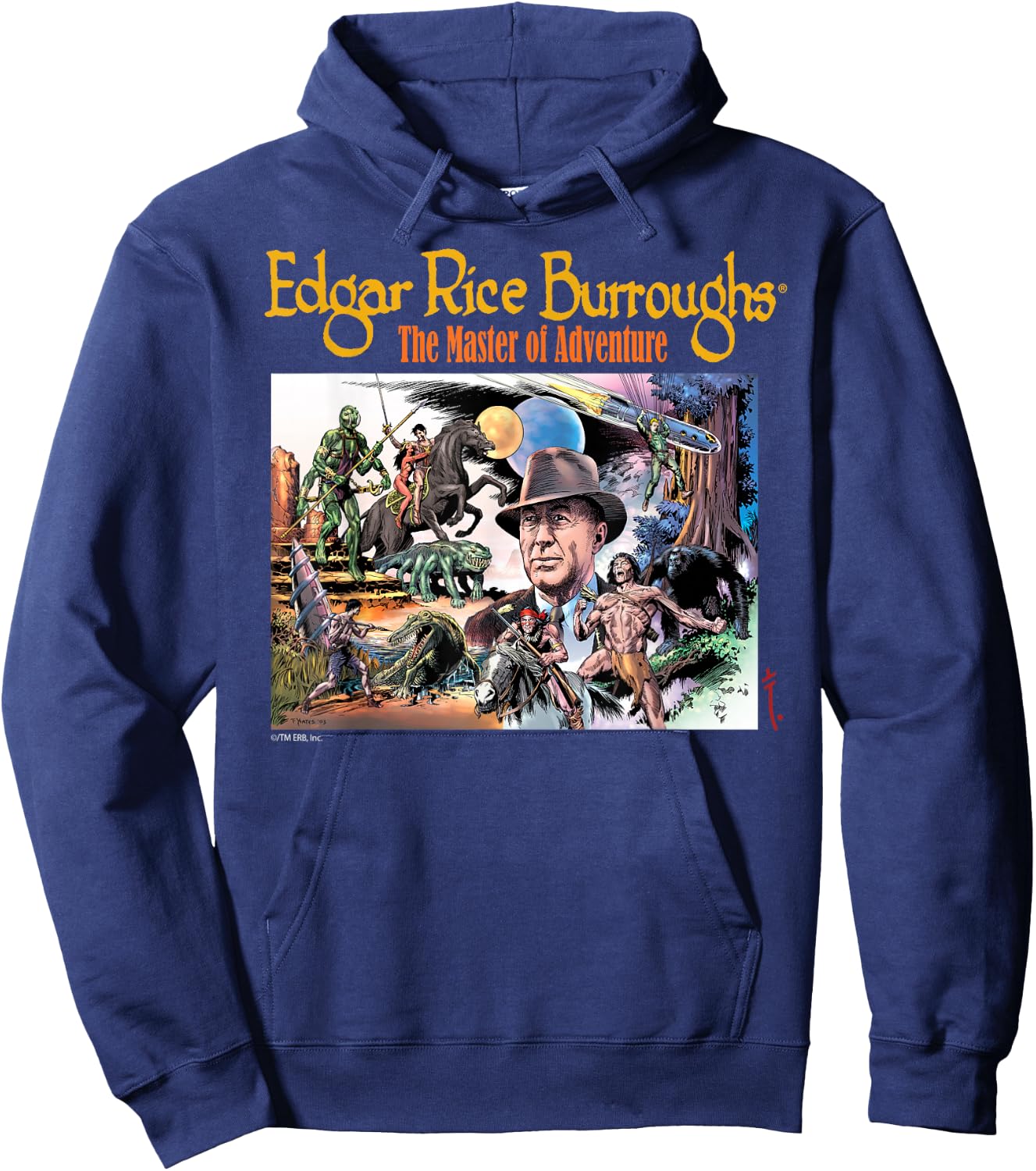 Edgar Rice Burroughs - Master of Adventure Hoodie - Hoodie | Navy