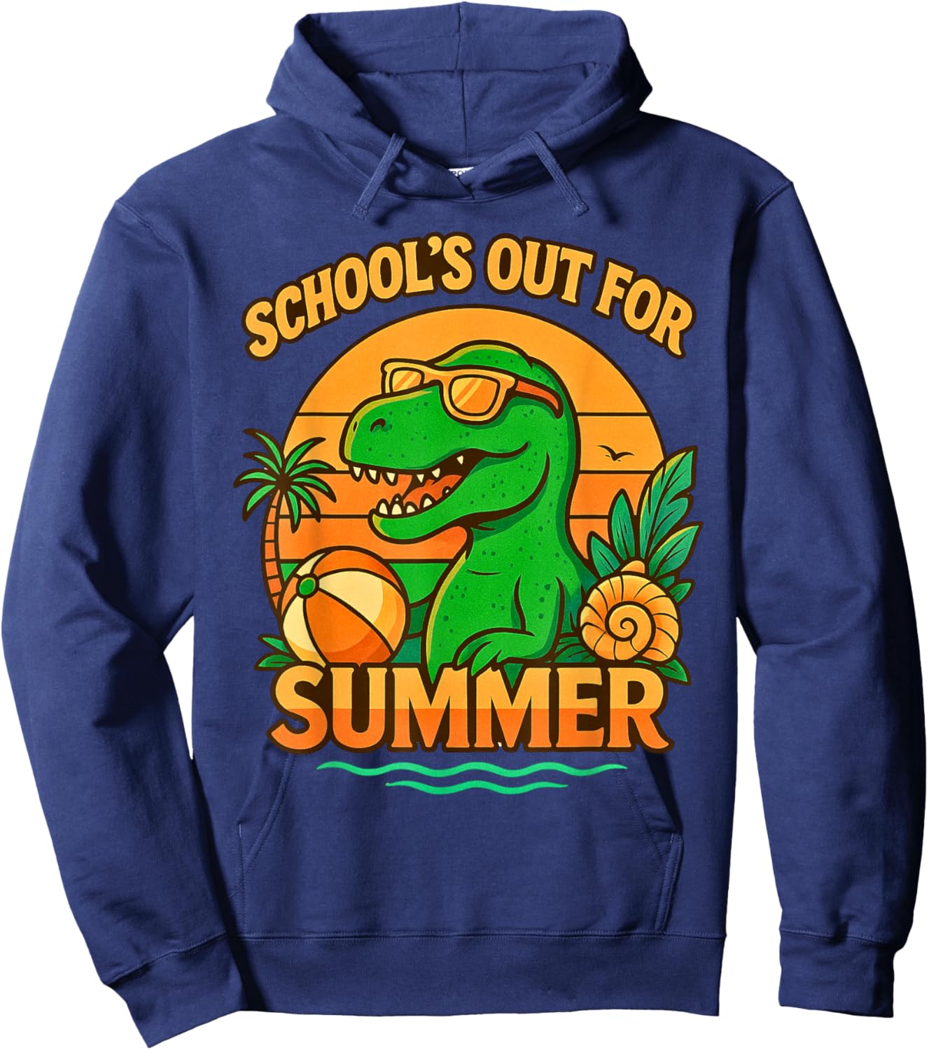 School out for Summer for kids Boys Girls Hoodie - Hoodie | Navy