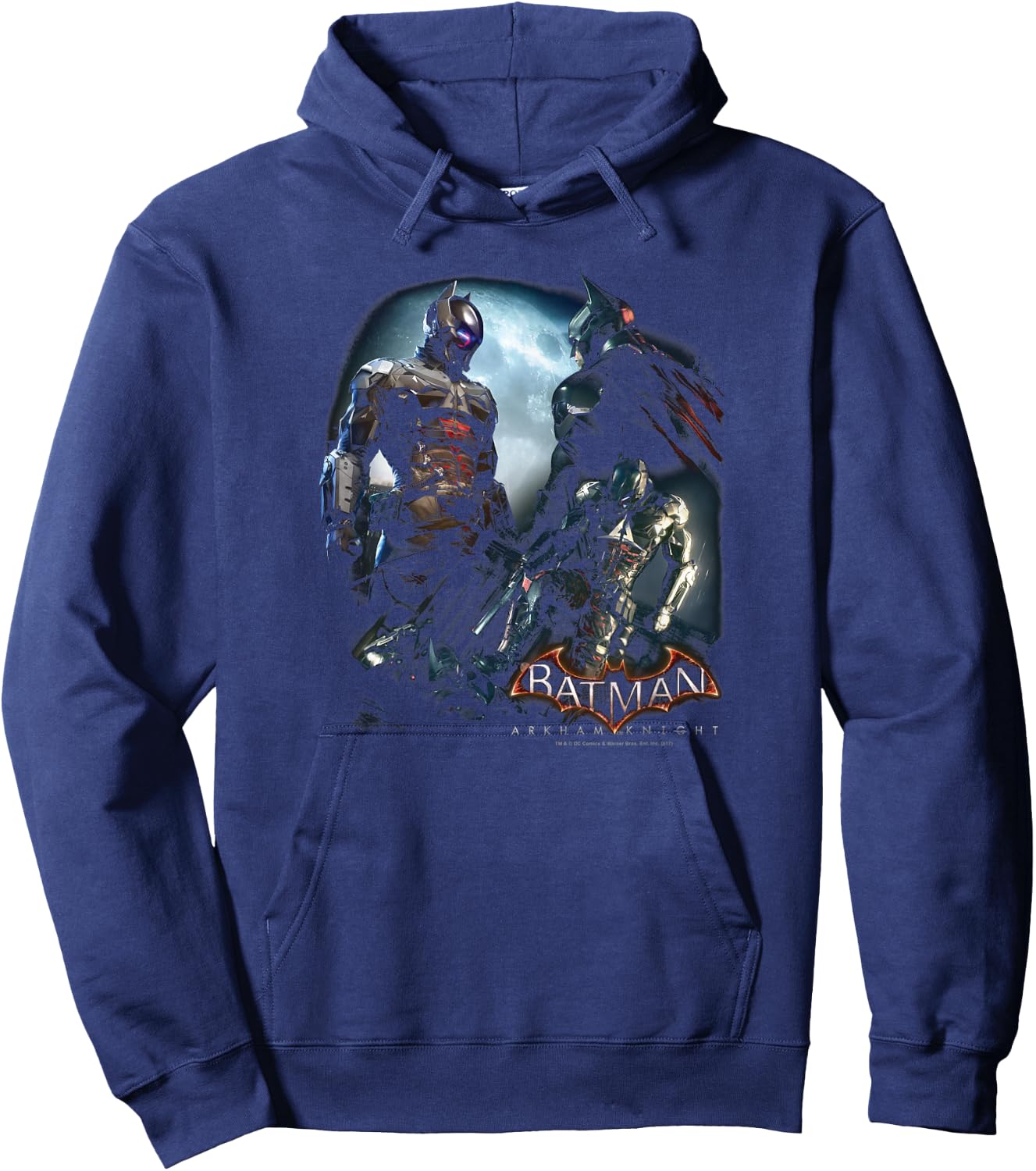 Batman: Arkham Knight Face Off Hoodie - Hoodie | Navy