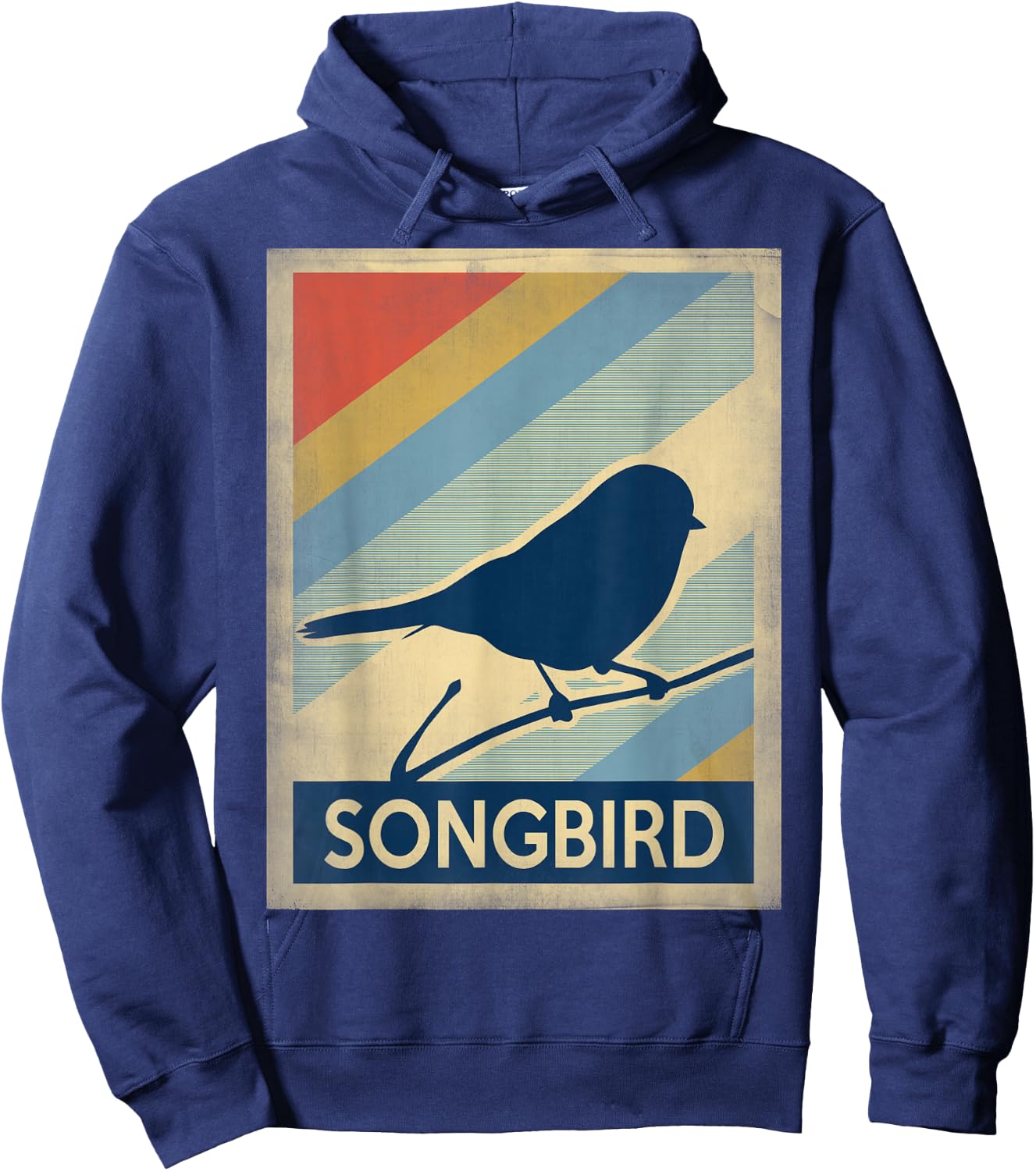 Vintage style songbird Hoodie - Hoodie | Navy