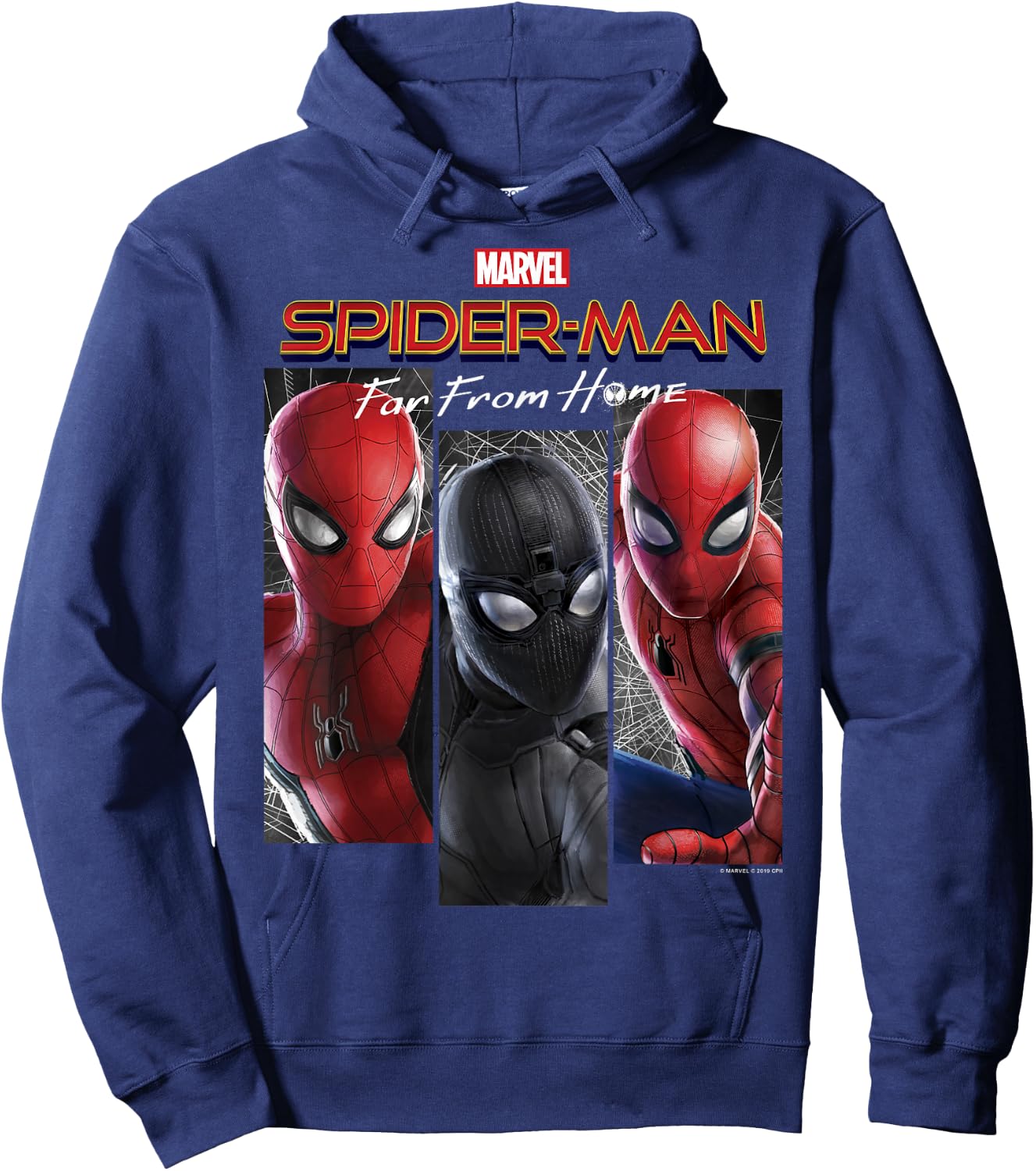 Marvel Spider-Man Far From Home Suit Panel Logo Hoodie - Hoodie | Navy