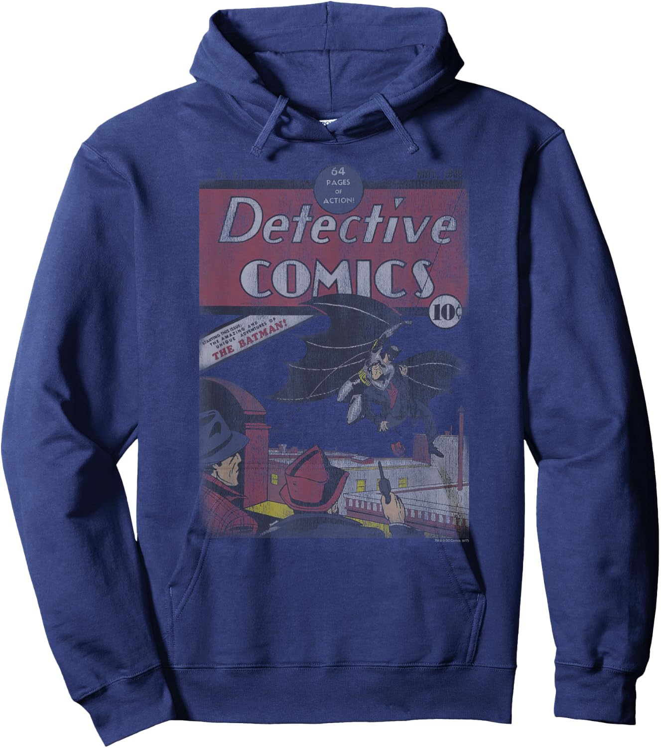 Batman Detective #27 Distressed Hoodie - Hoodie | Navy