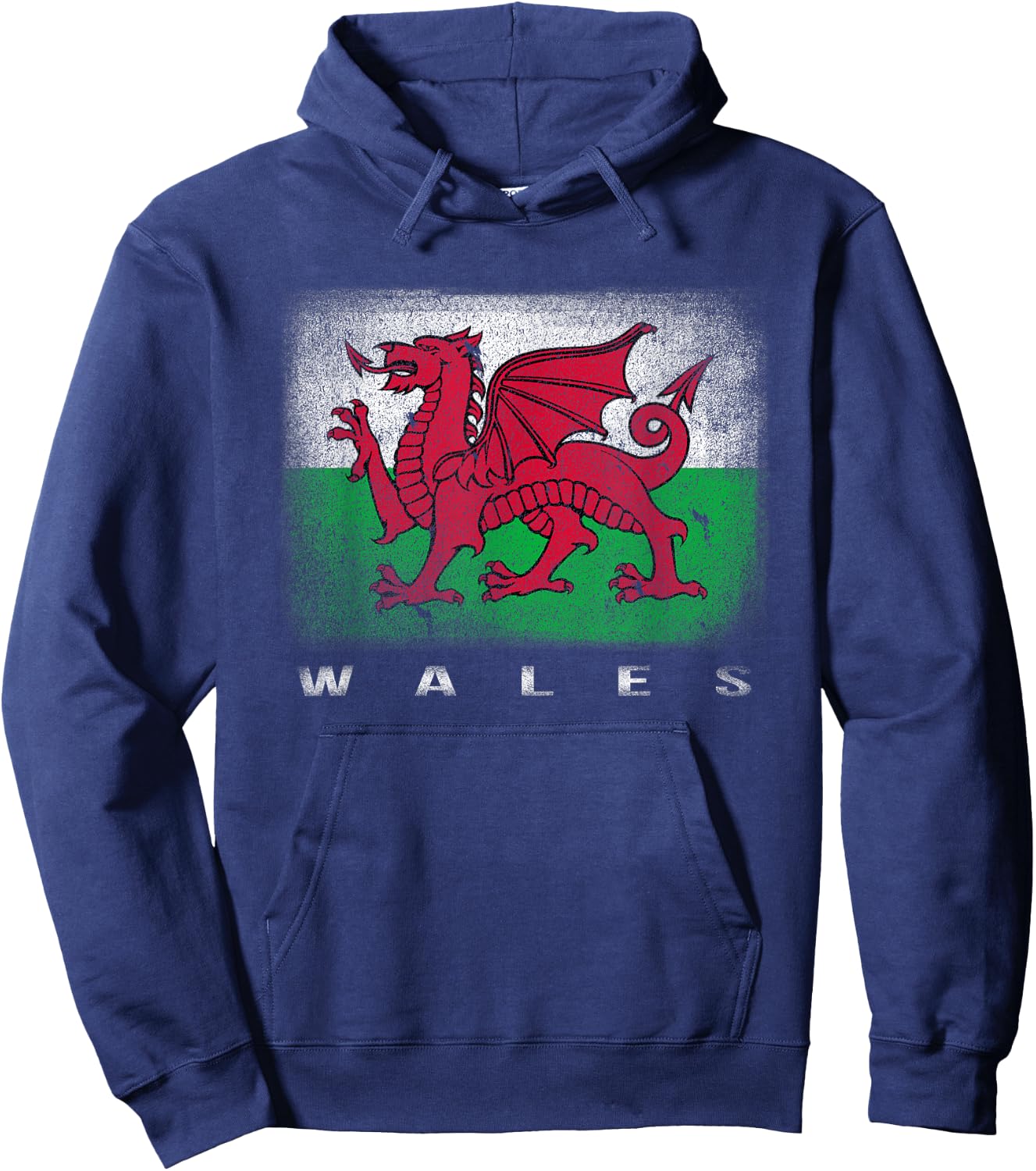 Wales Welsh Flag Souvenir Love Gift Cymru Hoodie - Hoodie | Navy