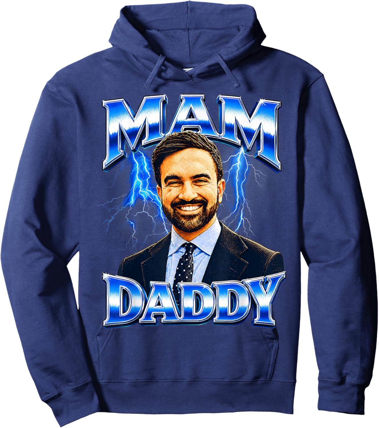 Funny Zohran Mamdani Hoodie - Hoodie | Navy