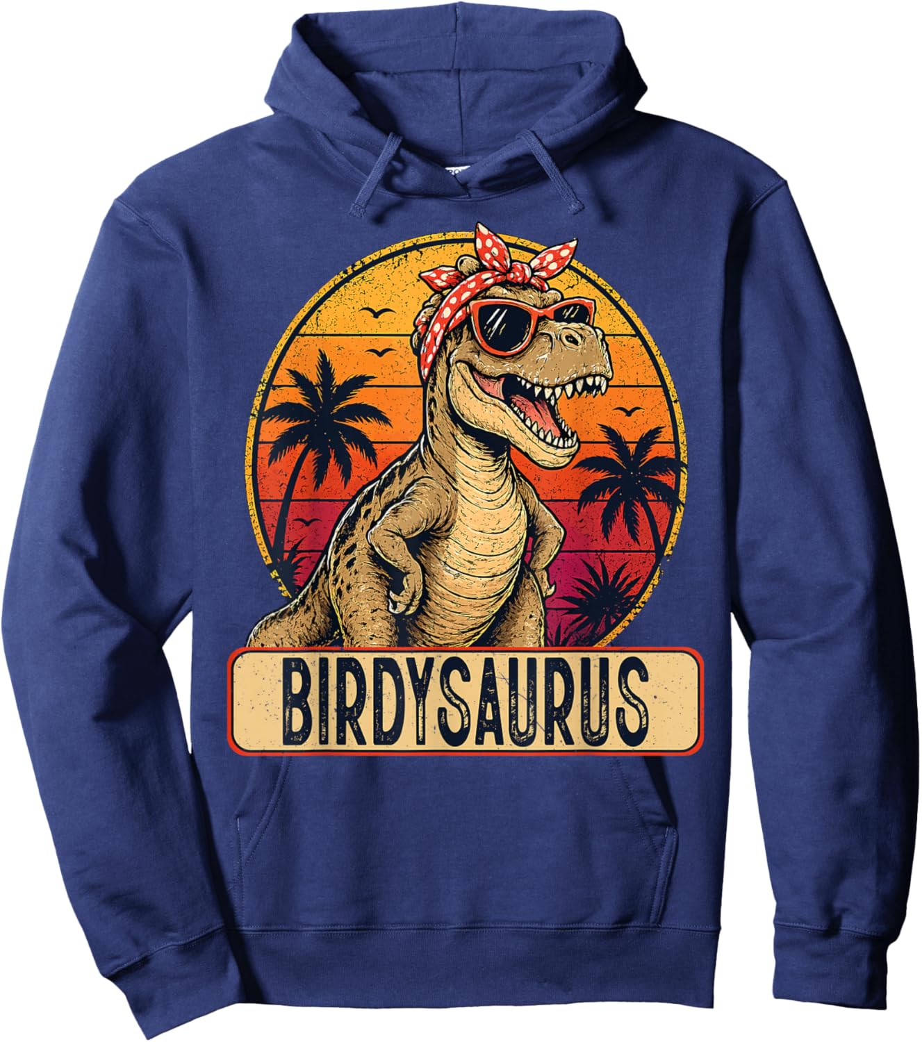 Birdy SARUS Retro Sunset Mothers Day Vintage Hoodie - Hoodie | Navy