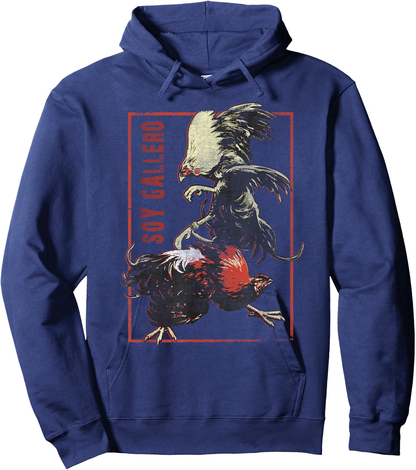 Vintage Cockfighting Shirt Soy Gallero Hoodie - Hoodie | Navy