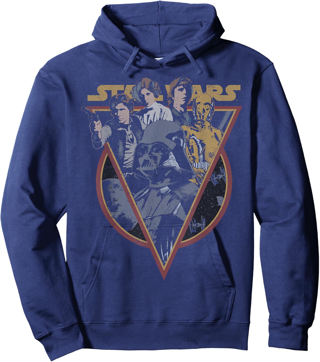 Star Wars Retro Characters Vintage Style Hoodie - Hoodie | Navy