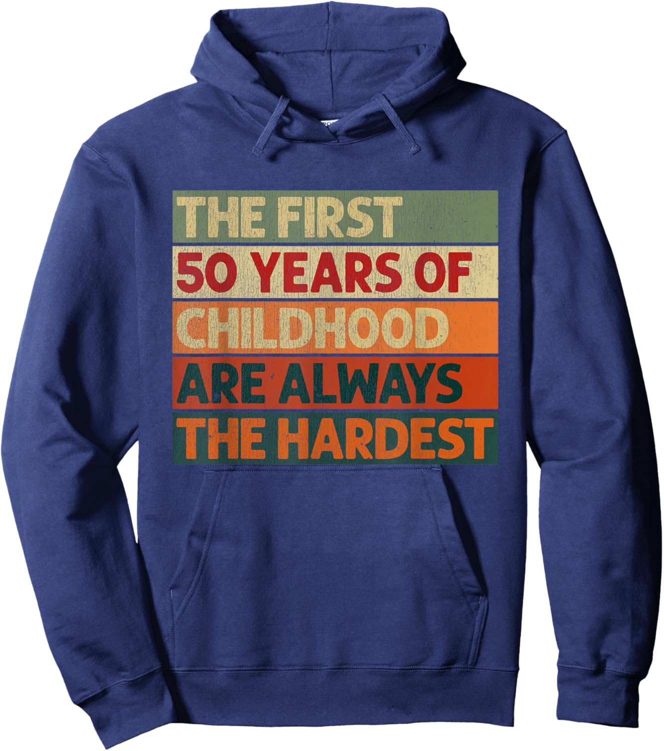 Funny 50th Birthday – Humor 50 Bday Hoodie - Hoodie | Navy