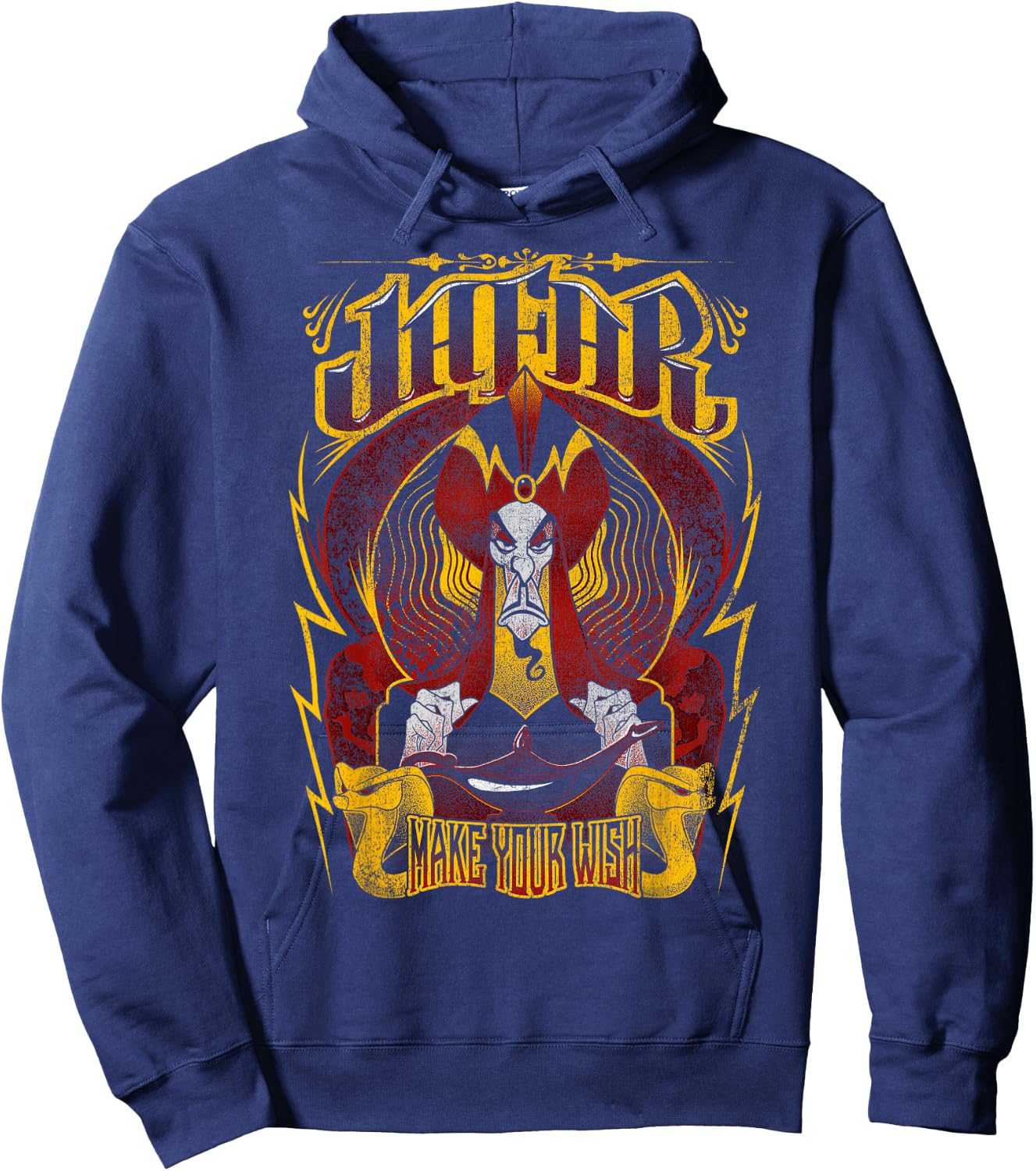 Disney Aladdin Jafar Make Your Wish Graphic Hoodie - Hoodie | Navy