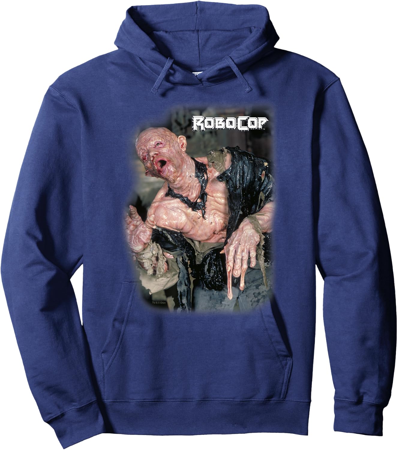 RoboCop Melting Man Portrait Poster Hoodie - Hoodie | Navy