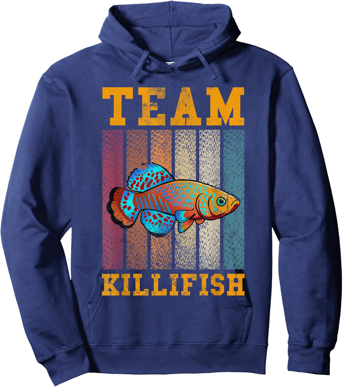 team killifish Design for a fish lover Hoodie - Hoodie | Navy