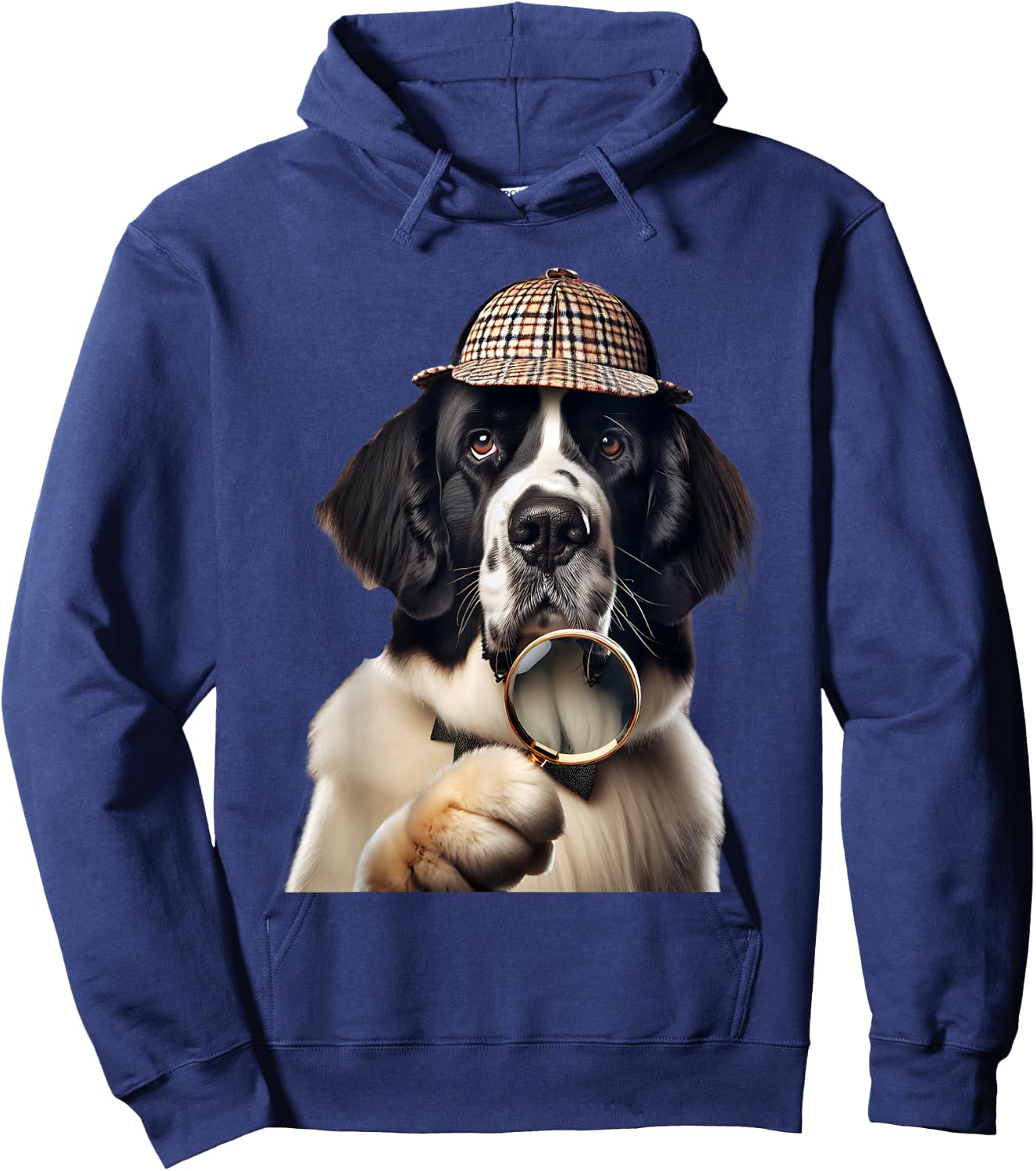 Landseer Newfoundland Dog Hoodie - Hoodie | Navy
