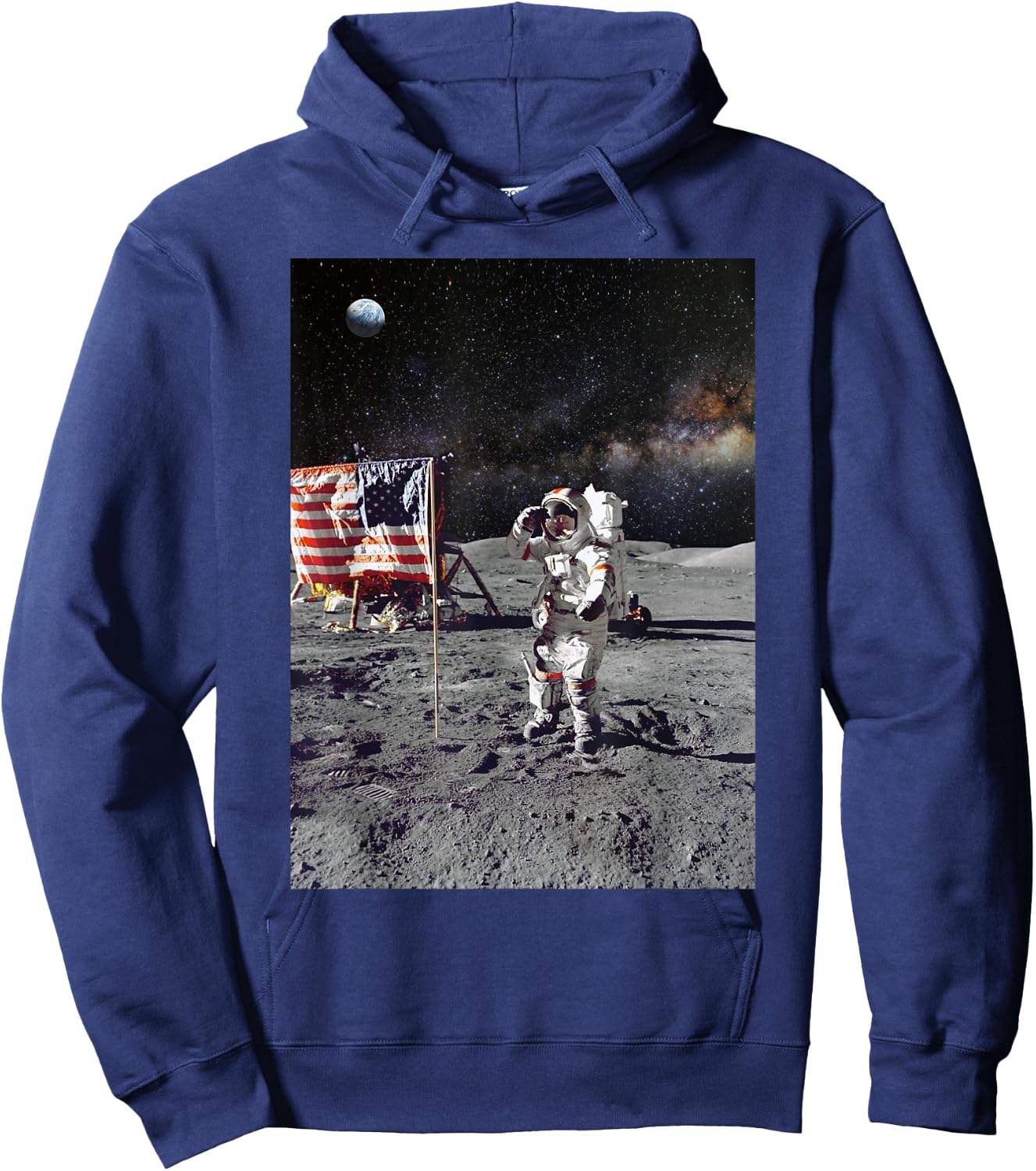Man on the Moon Hoodie - Hoodie | Navy