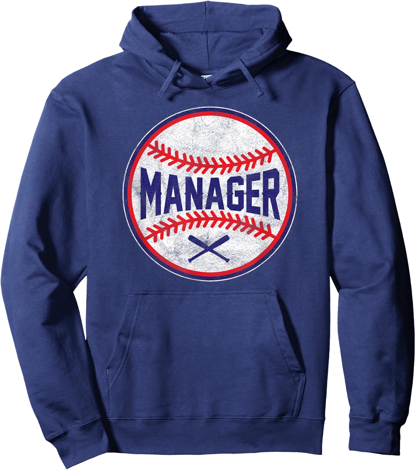 MANAGER Baseball Positions team designer shirts Hoodie - Hoodie | Navy