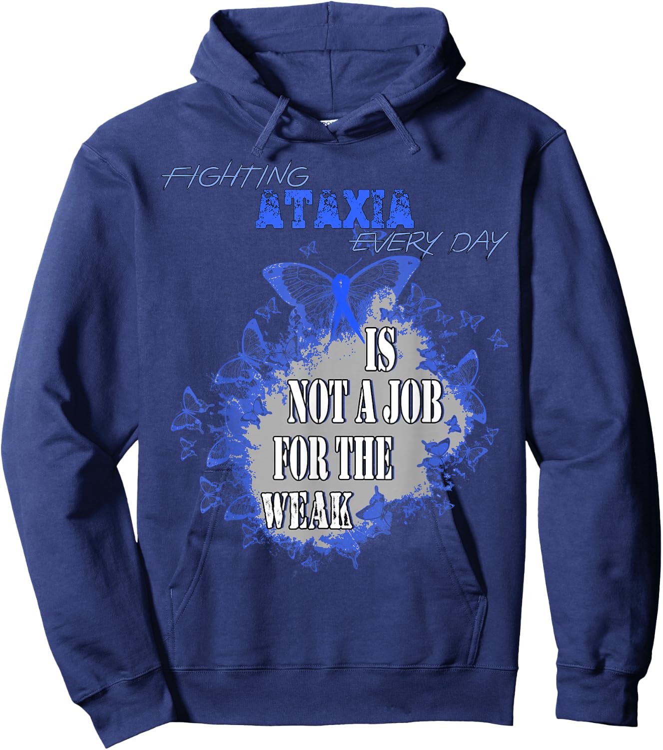 Ataxia Awareness Hoodie - Hoodie | Navy