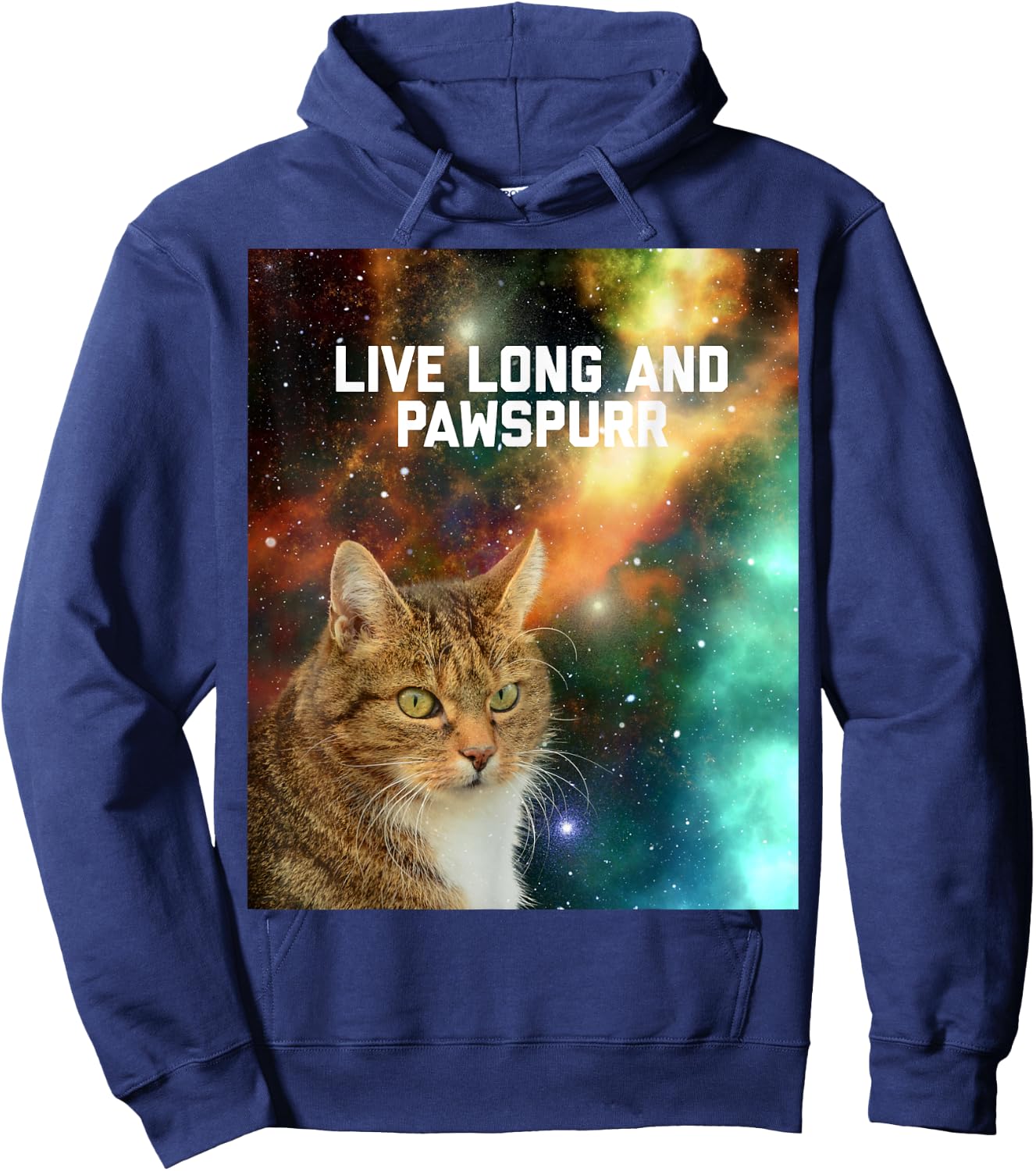 Live Long and Pawspurr Cat Women Kids Hoodie - Hoodie | Navy