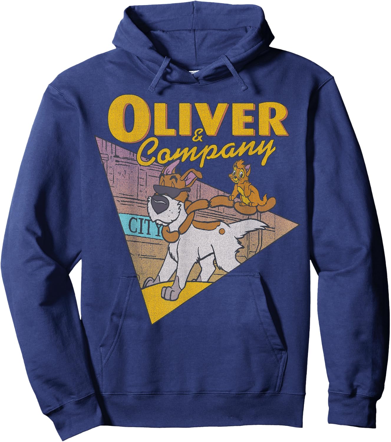 Disney Oliver & Company Graphic Small Hoodie - Hoodie | Navy