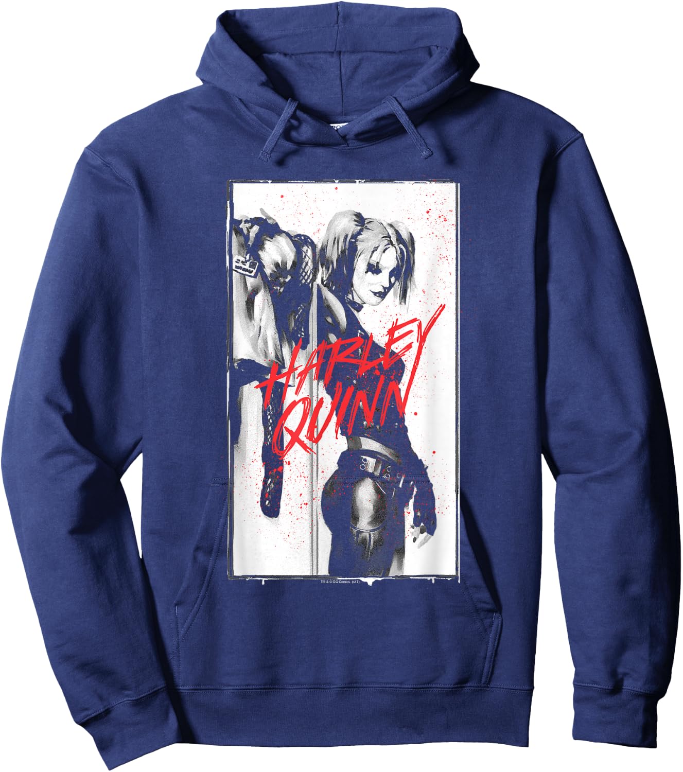 Harley Quinn Inked Quinn Black Hoodie - Hoodie | Navy