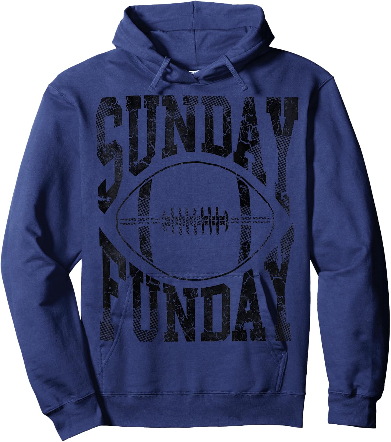 Vintage Sunday Funday Football Men Women Kids Hoodie - Hoodie | Navy
