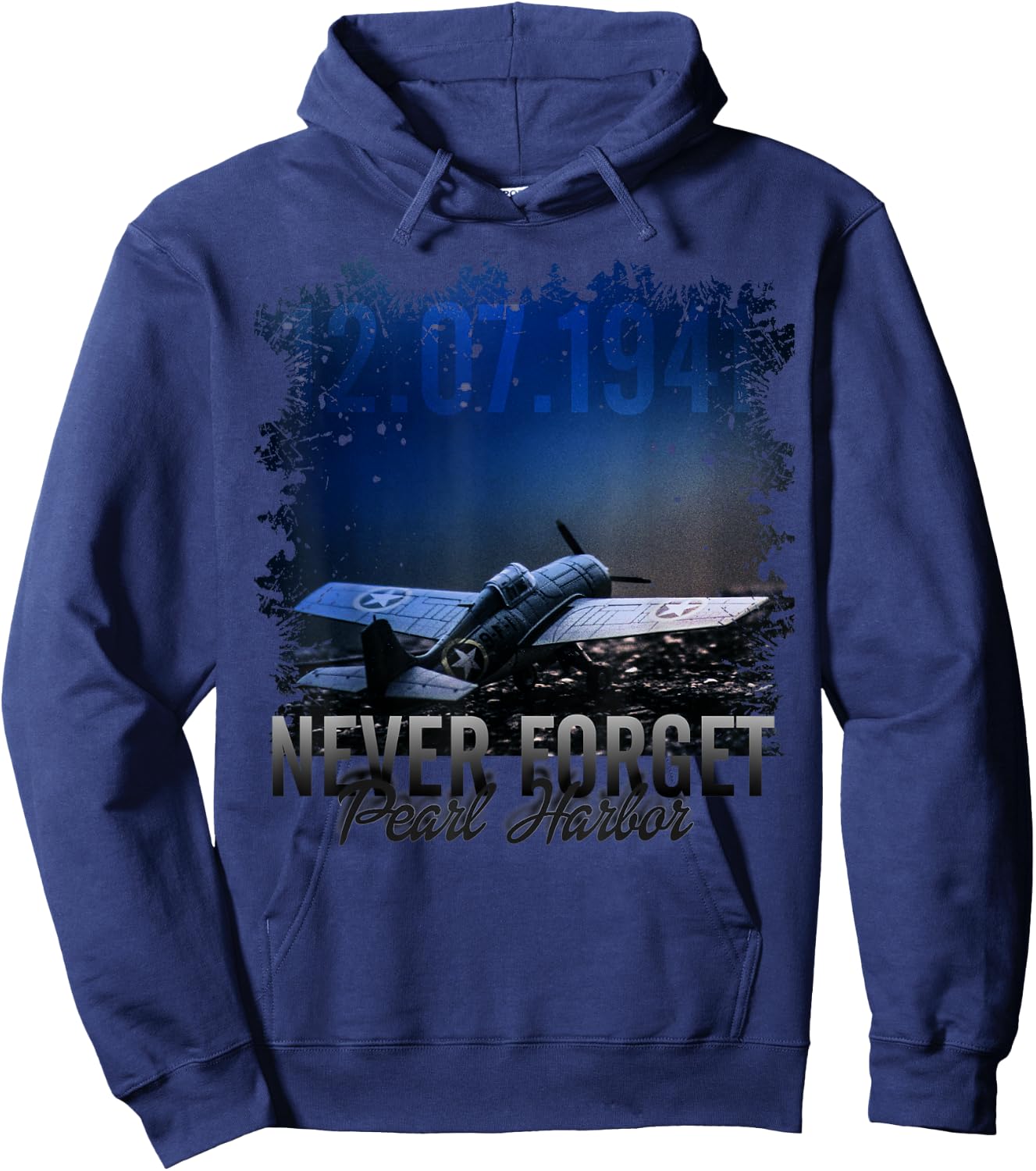 Never Forget Pearl Harbor Hoodie - Hoodie | Navy