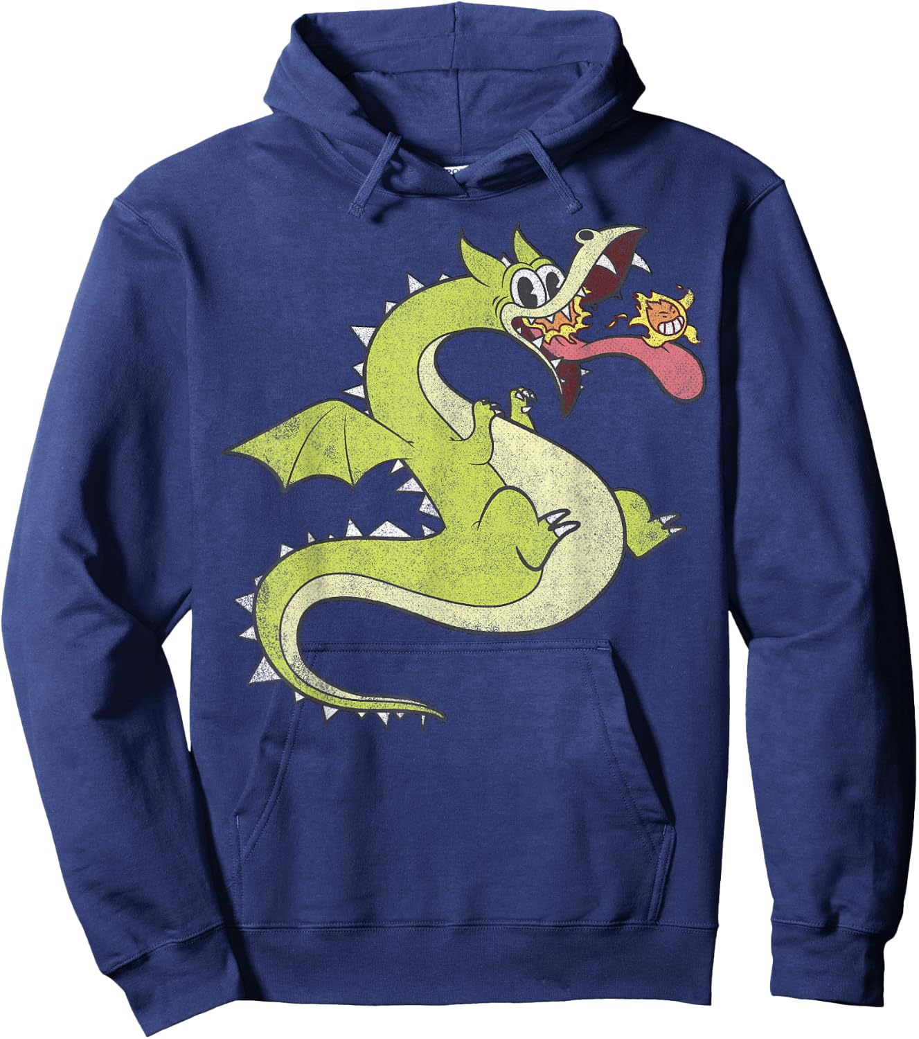 Cuphead Distressed Grim Matchstick Hoodie - Hoodie | Navy
