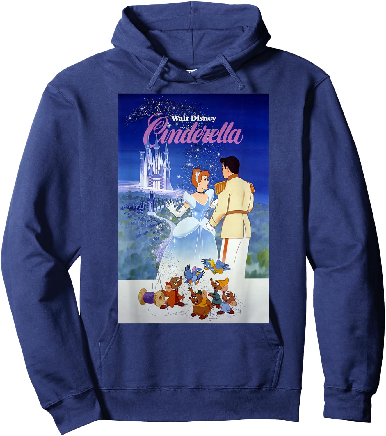 Disney Cinderella Classic Vintage Movie Poster Hoodie - Hoodie | Navy