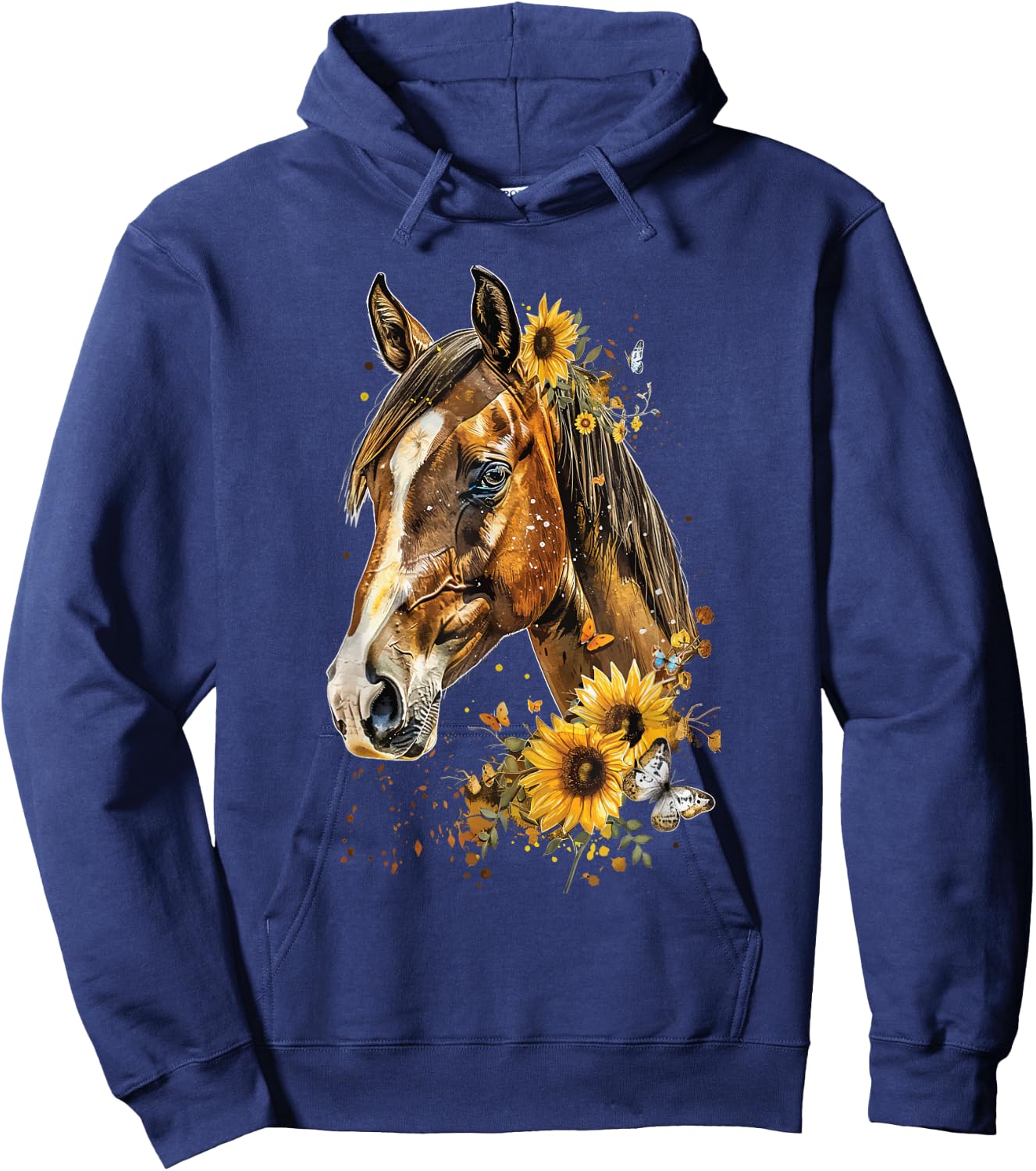 Clydesdale Flower Hoodie - Hoodie | Navy