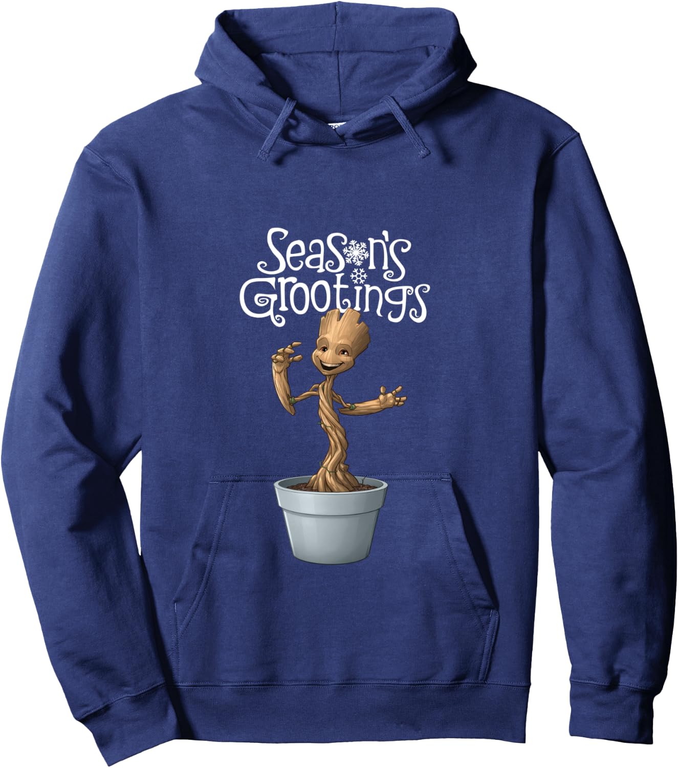 Marvel Groot Season's Grootings Holiday Hoodie - Hoodie | Navy