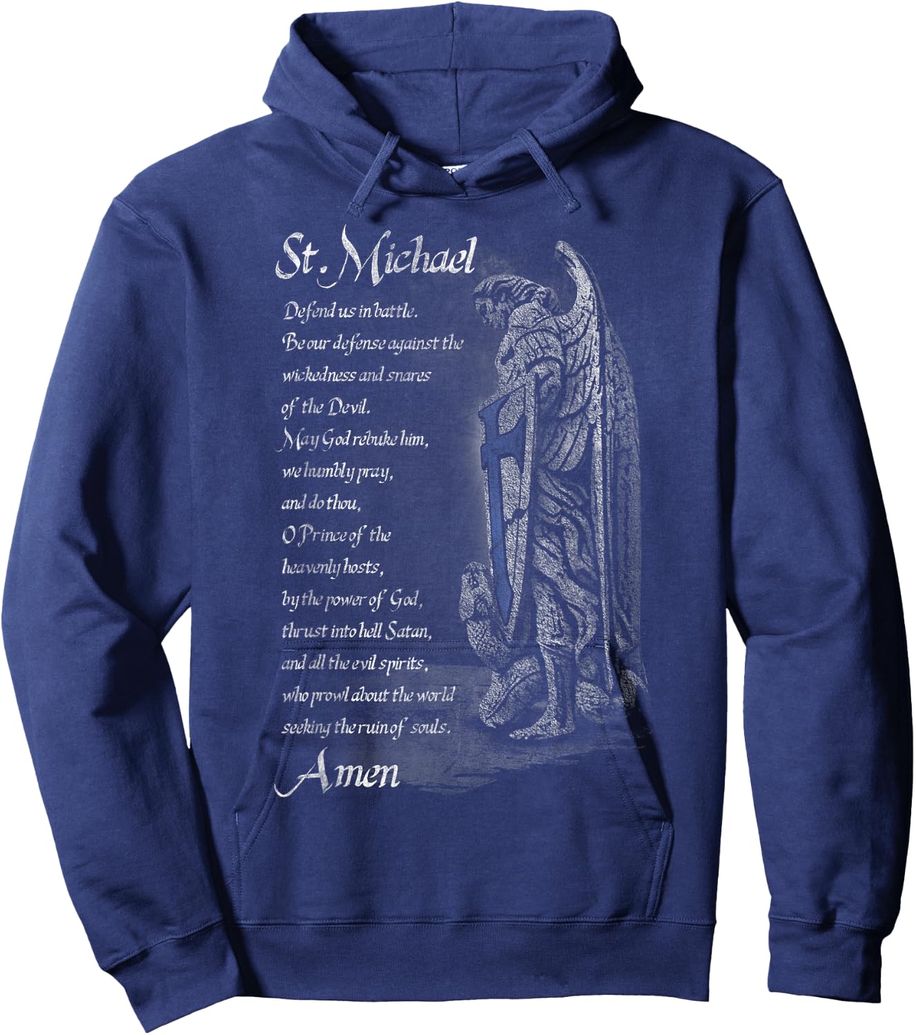 Thin Blue Line - St Michael Hoodie - Hoodie | Navy