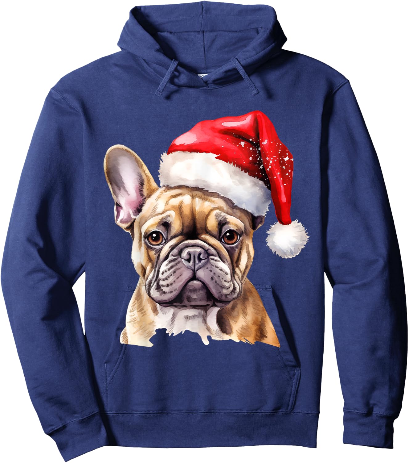 French Bulldog Christmas Dog Hoodie - Hoodie | Navy