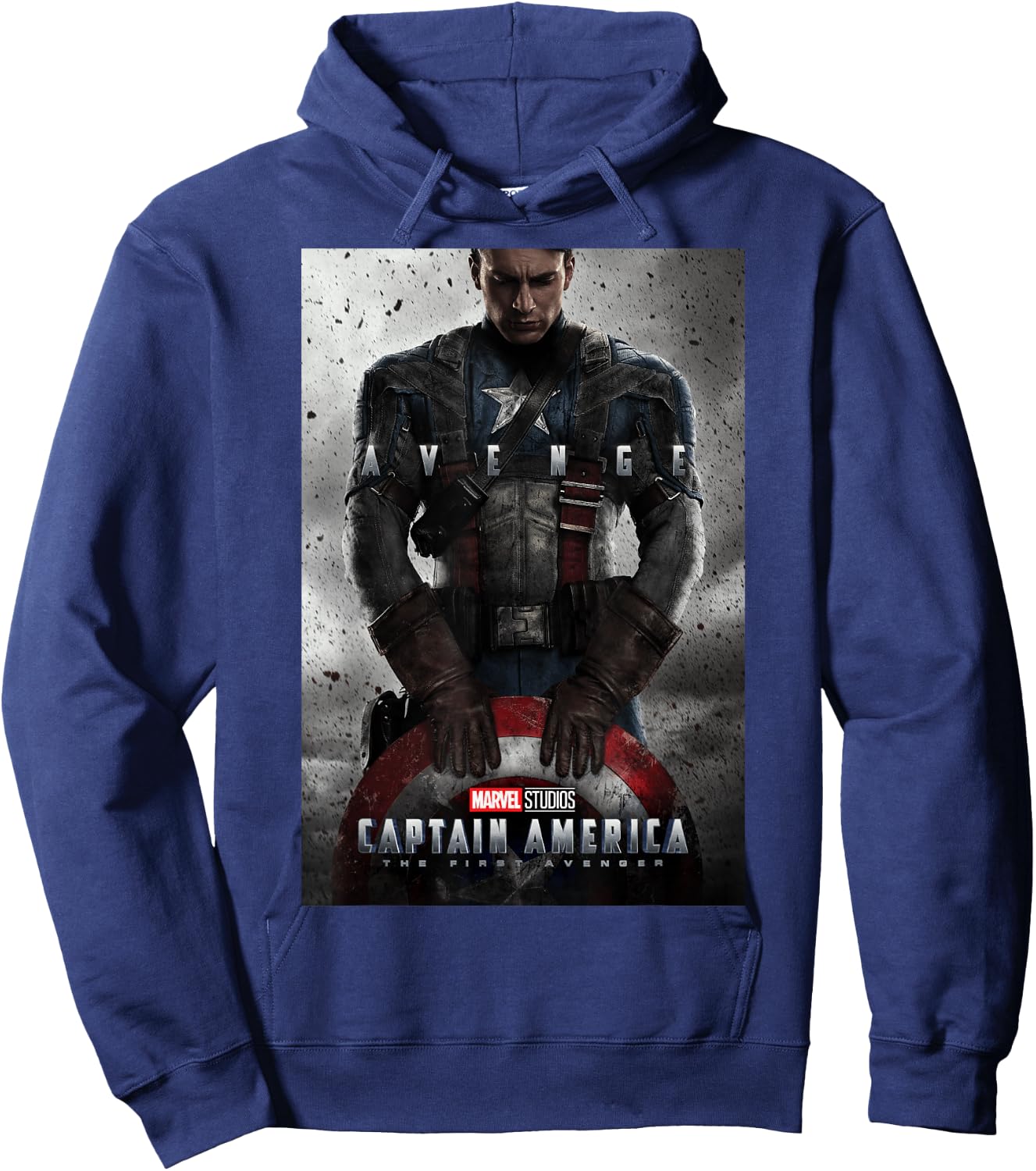 Marvel Studios Captain America Movie Poster Hoodie - Hoodie | Navy