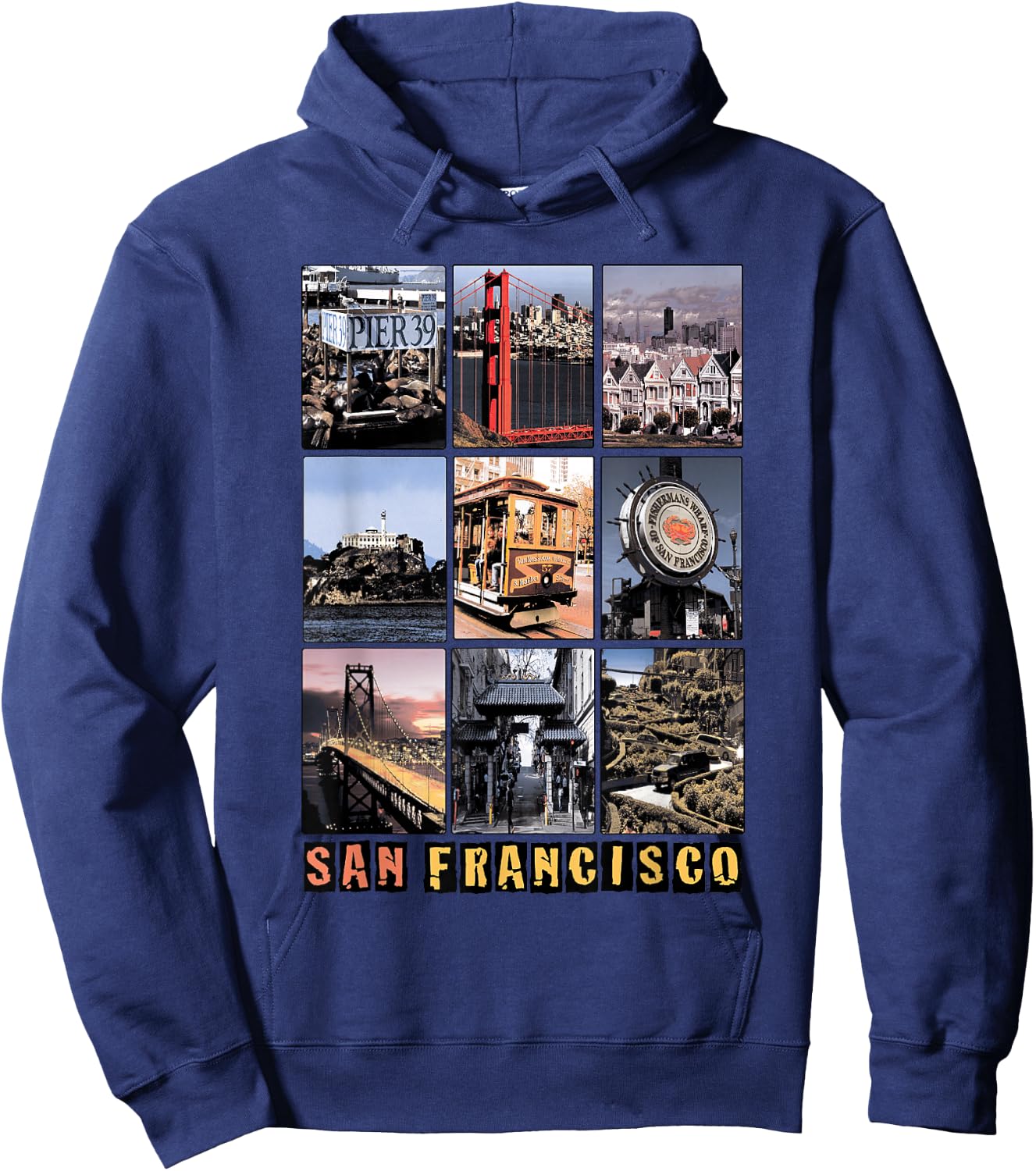 California Cali Life Los Angeles San Francisco Hoodie - Hoodie | Navy