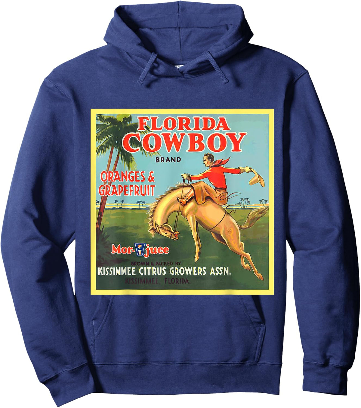 Florida Cowboy Horse Vintage Shirt Hoodie - Hoodie | Navy