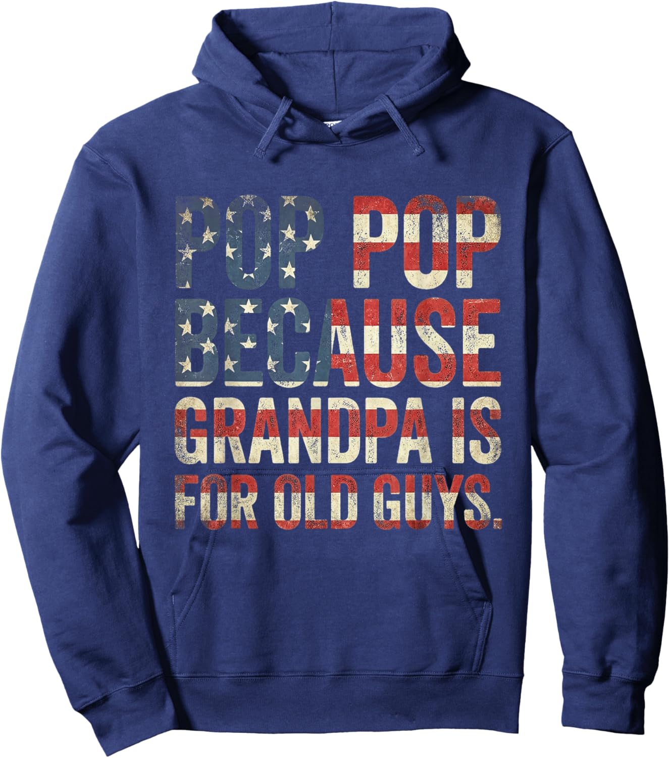 Pop Pop for Grandpa from Grandkids Father's Day Hoodie - Hoodie | Navy