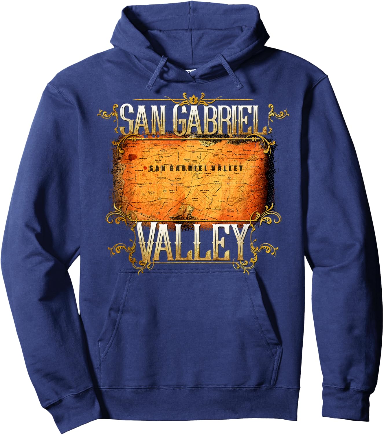 "SGV Shirt" San Gabriel Valley California Lover Hoodie - Hoodie | Navy