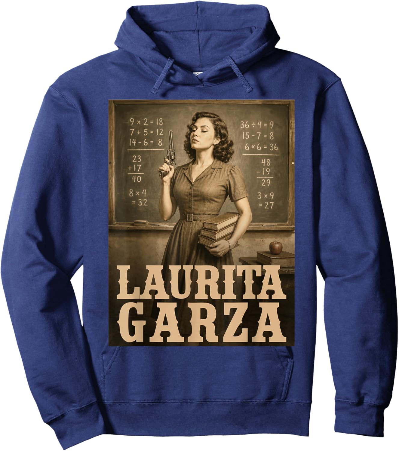 Laurita Garza Vintage Western Teacher Scene Hoodie - Hoodie | Navy