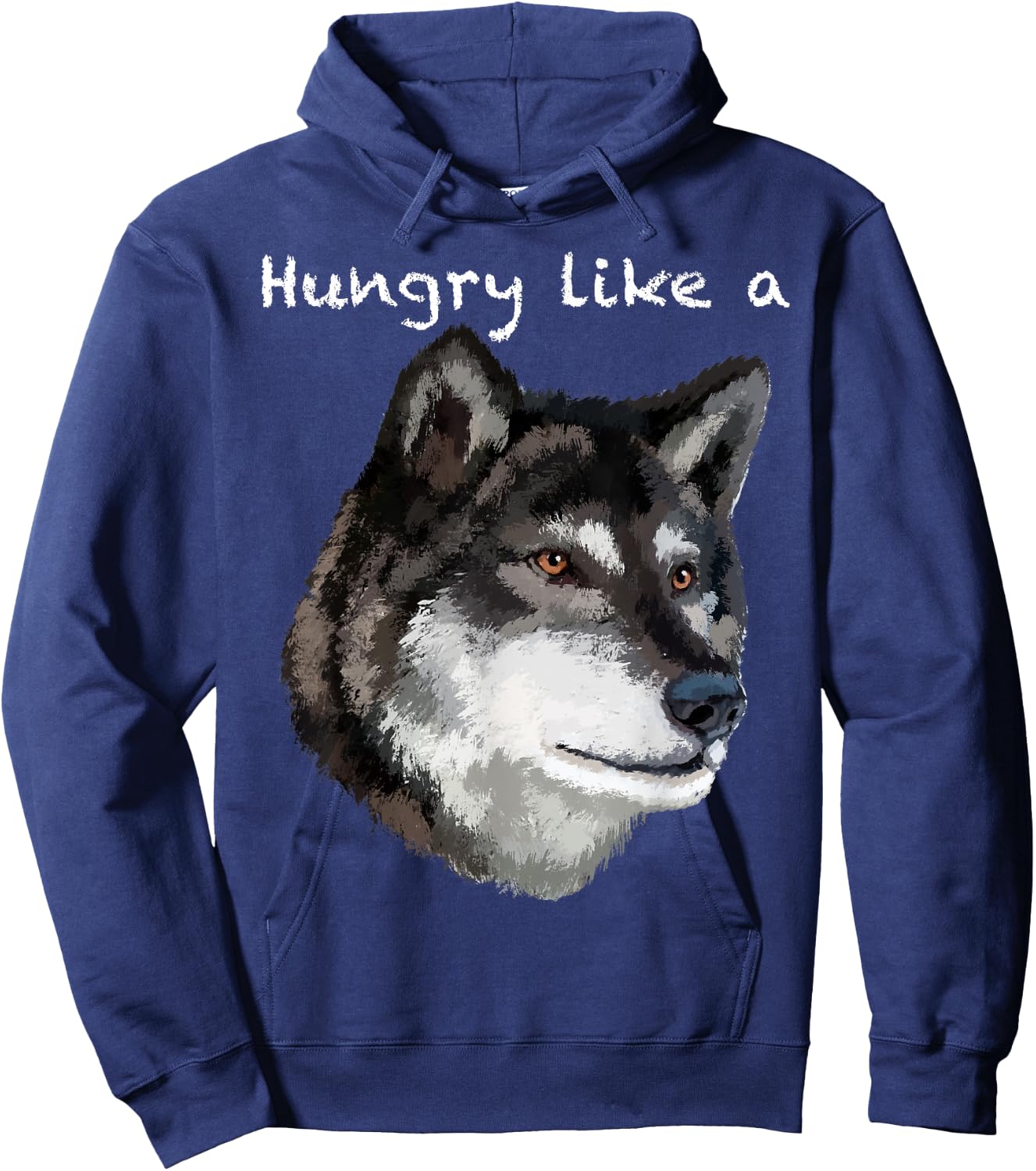 Hungry like a Wolf Shirt Hoodie - Hoodie | Navy