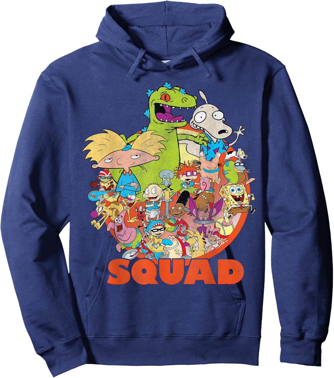 Nickelodeon 90's Nicktoons Squad Graphic Hoodie - Hoodie | Navy