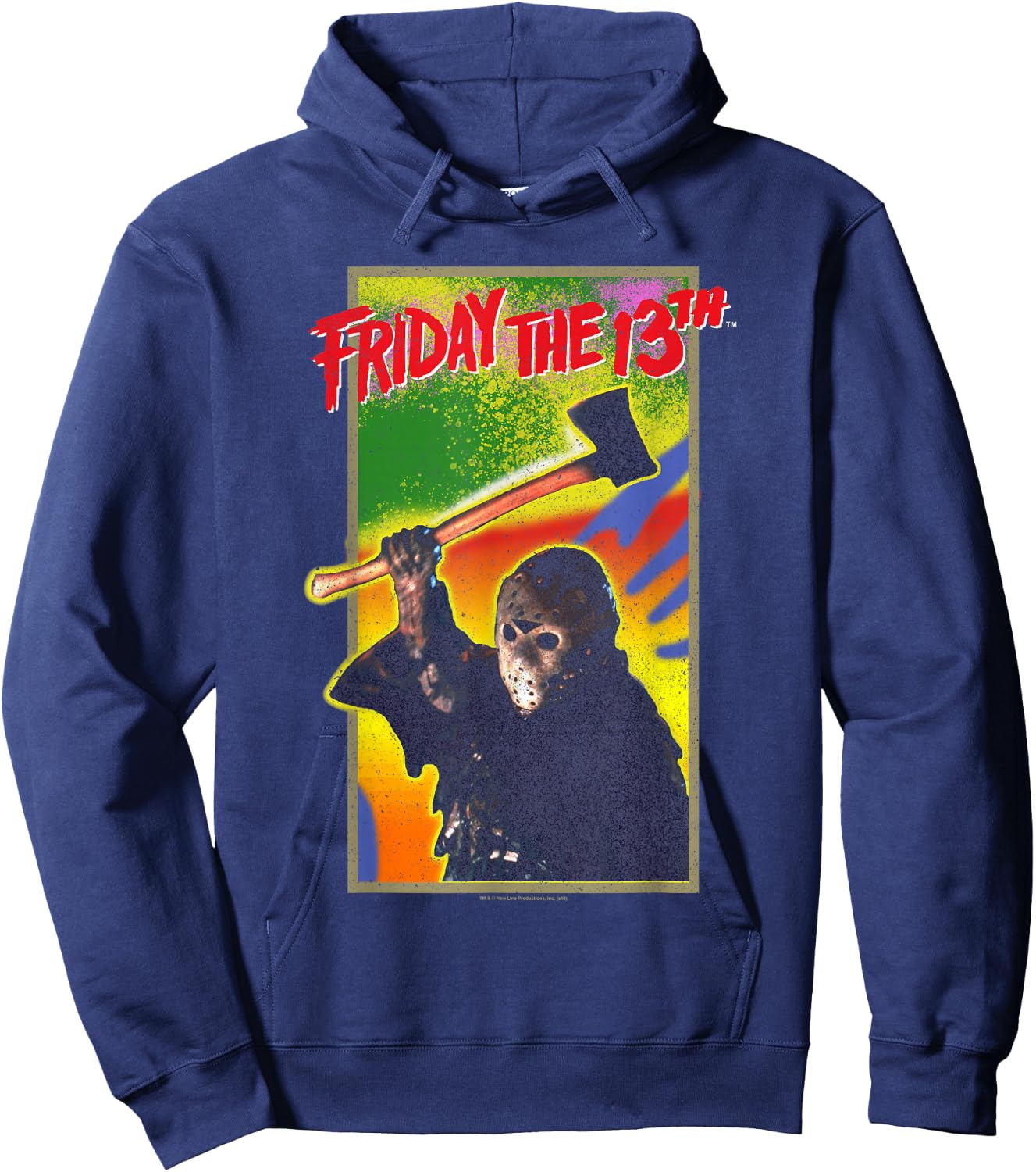 Friday The 13th Retro Game Hoodie - Hoodie | Navy