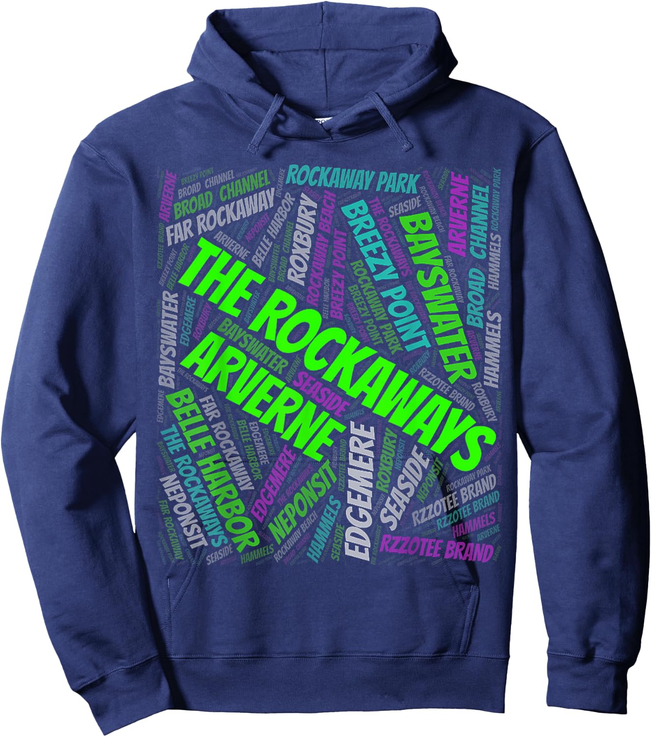 Far Rockaway beach queens new york city Hoodie - Hoodie | Navy