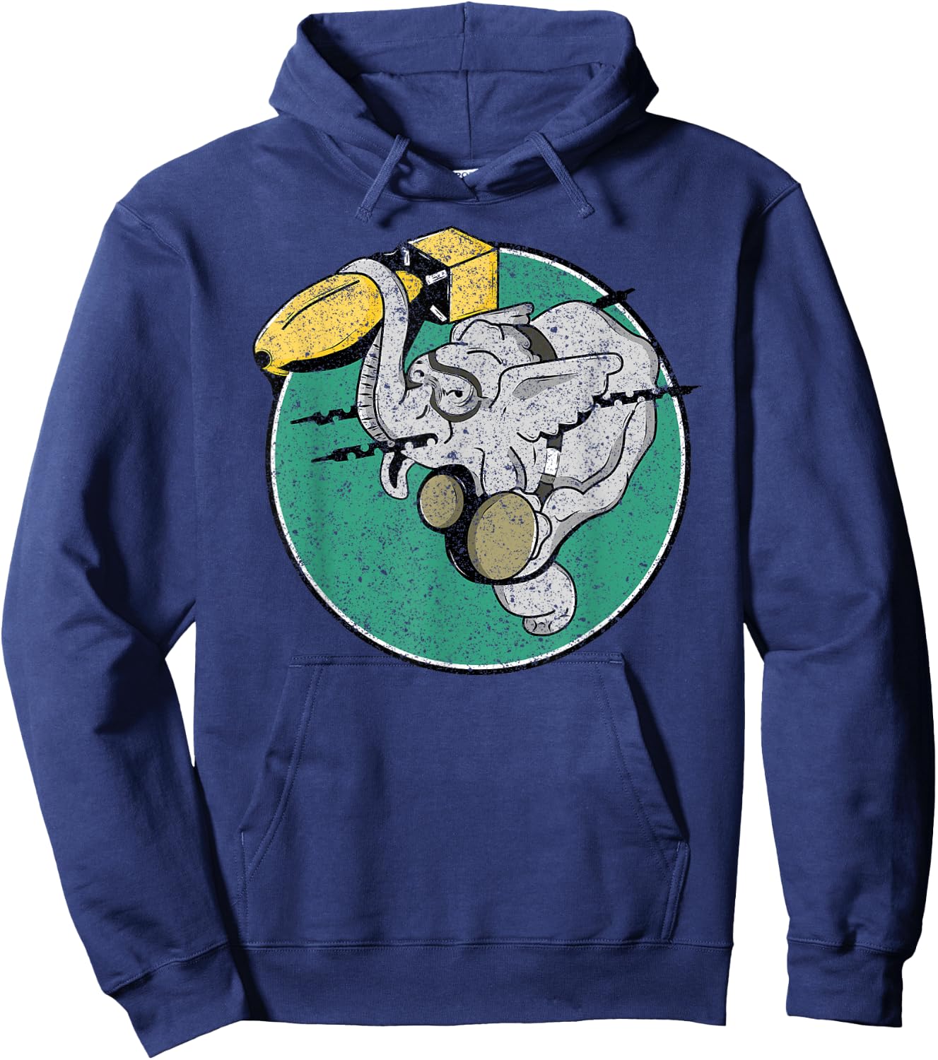 WW2 404th Bombardment Squadron Patch Distressed Hoodie - Hoodie | Navy