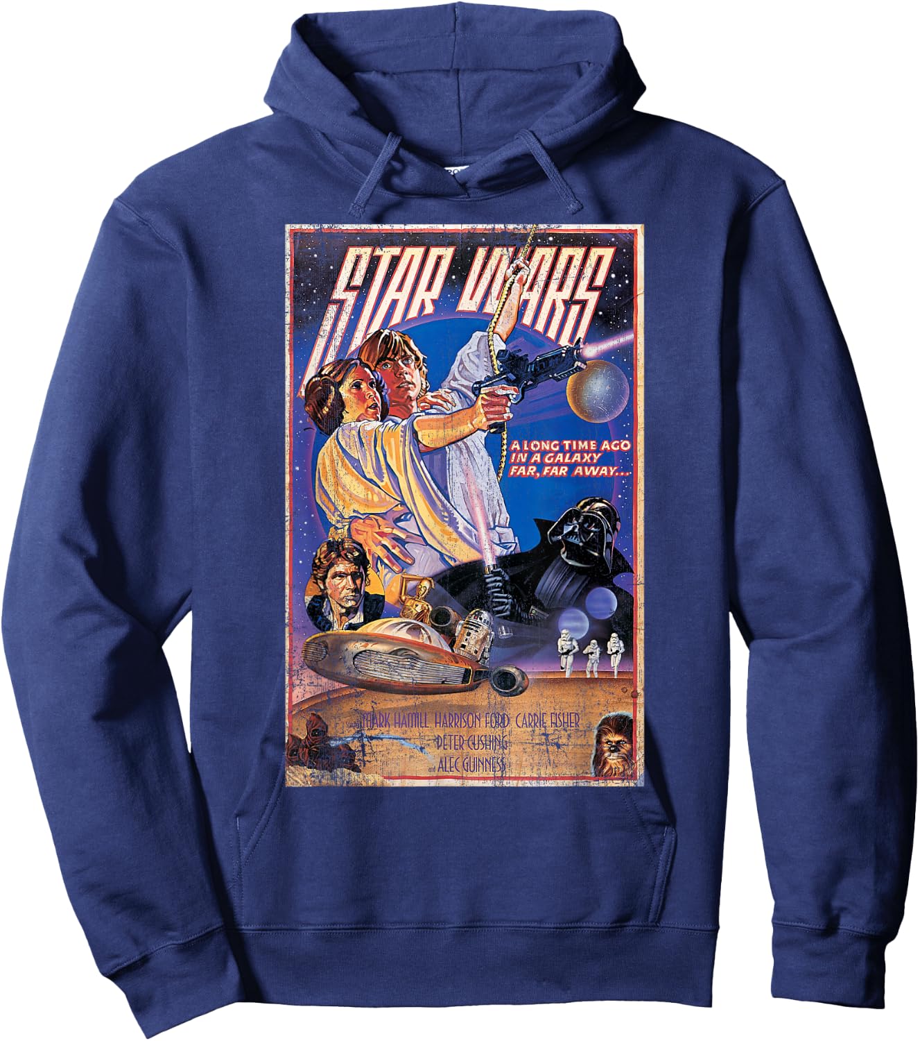 Star Wars Classic Vintage Movie Poster Disney+ Hoodie - Hoodie | Navy