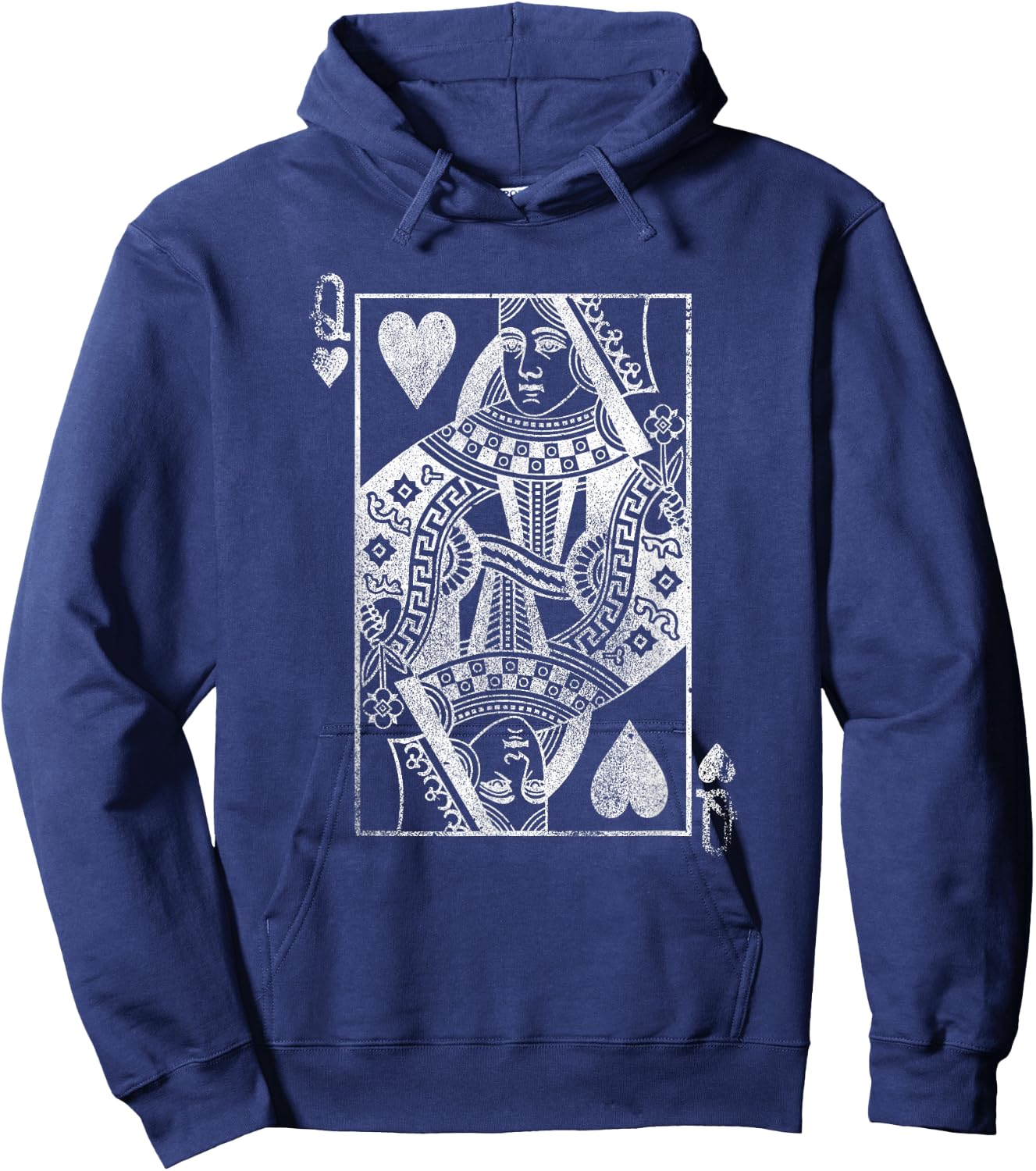 The Original Queen of Hearts (Vintage Design) Hoodie - Hoodie | Navy