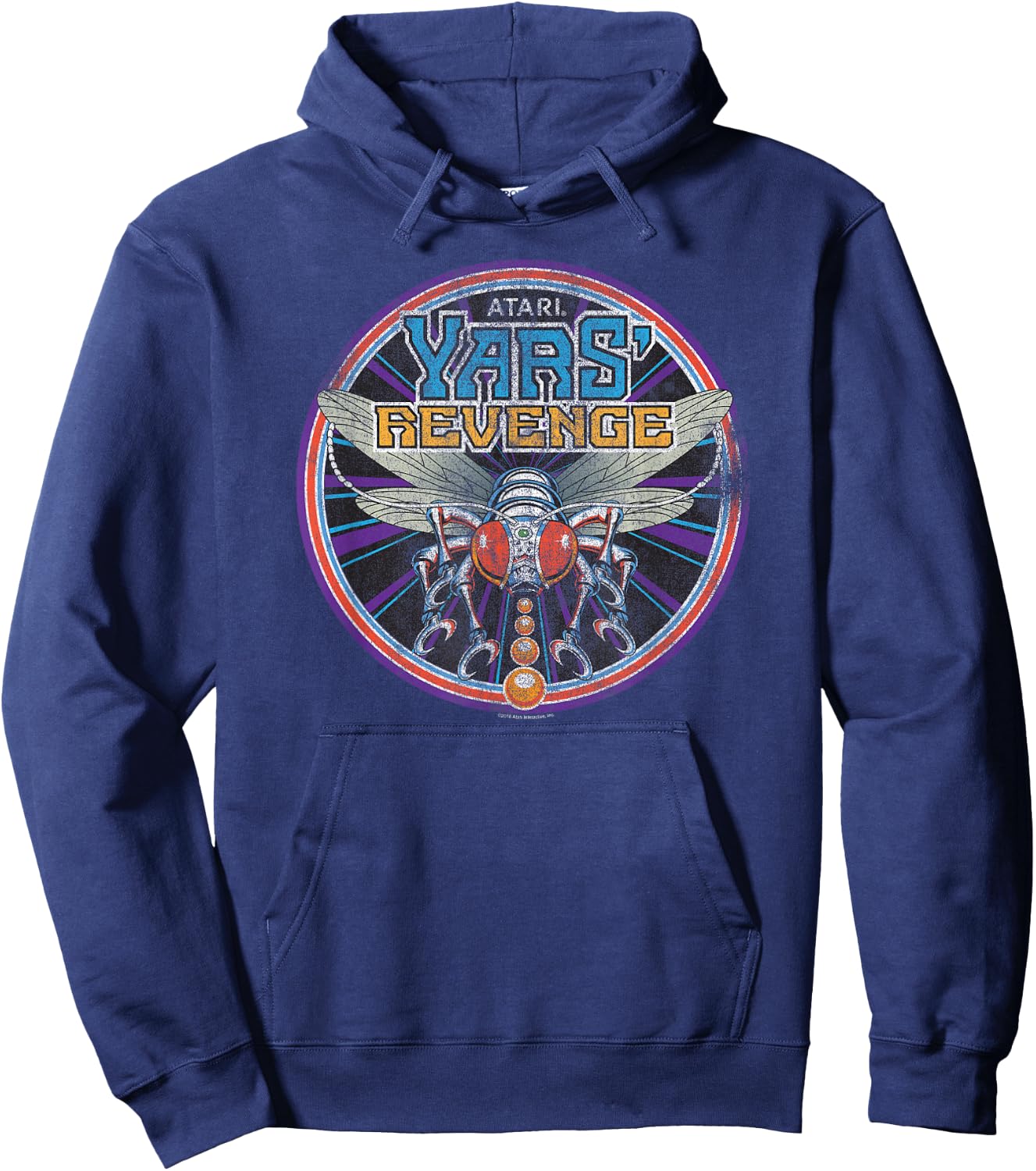 Atari Yars Revenge Arcade Video Game Hoodie - Hoodie | Navy