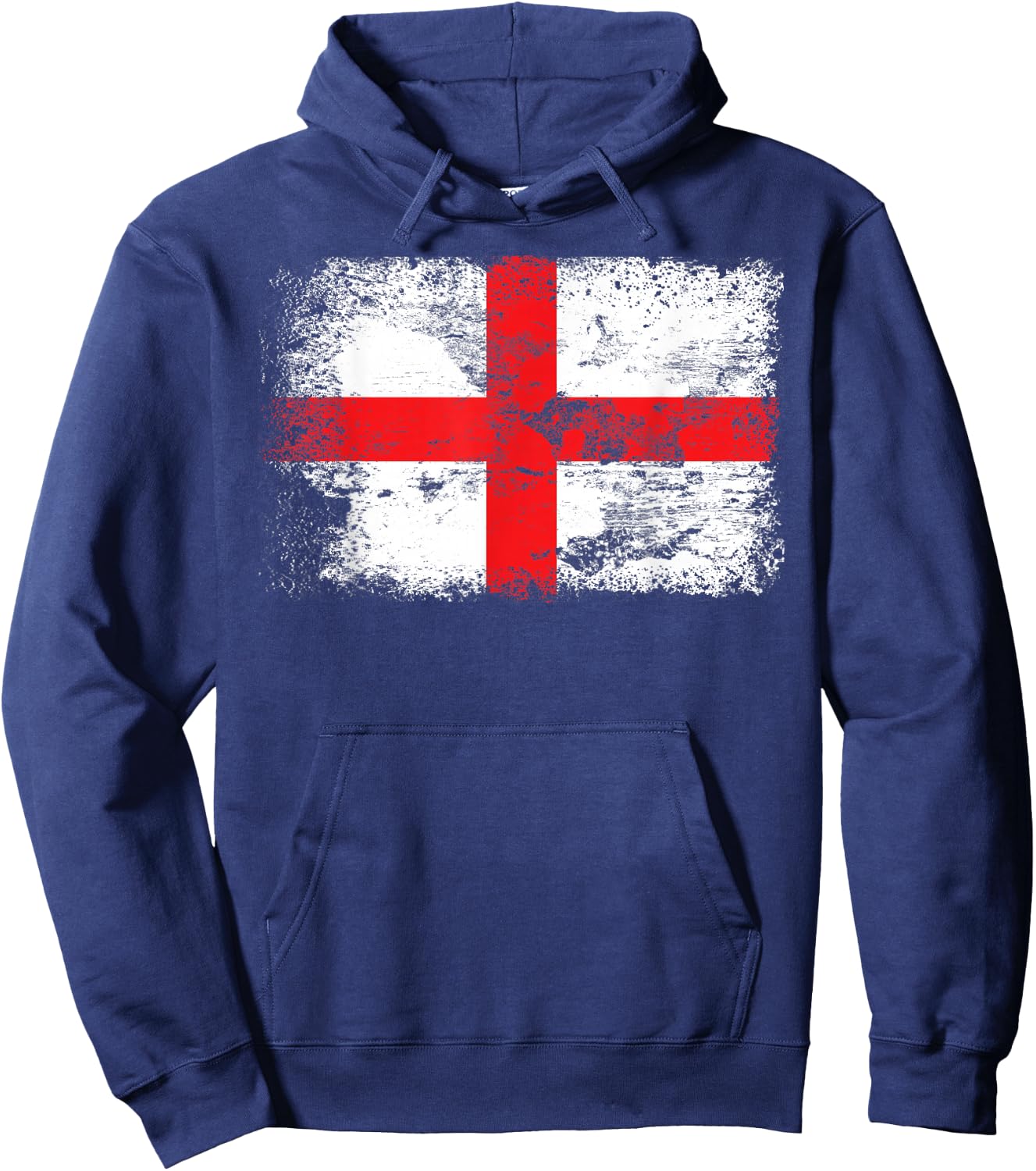 England Flag | Cross of Saint George Flag Hoodie - Hoodie | Navy