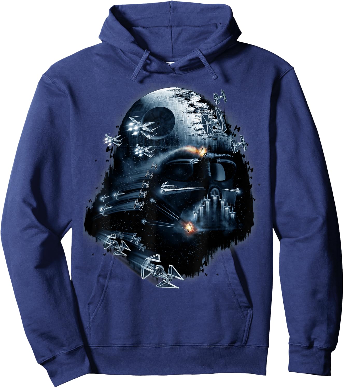 Star Wars Darth Vader Helmet Collage Graphic Hoodie - Hoodie | Navy