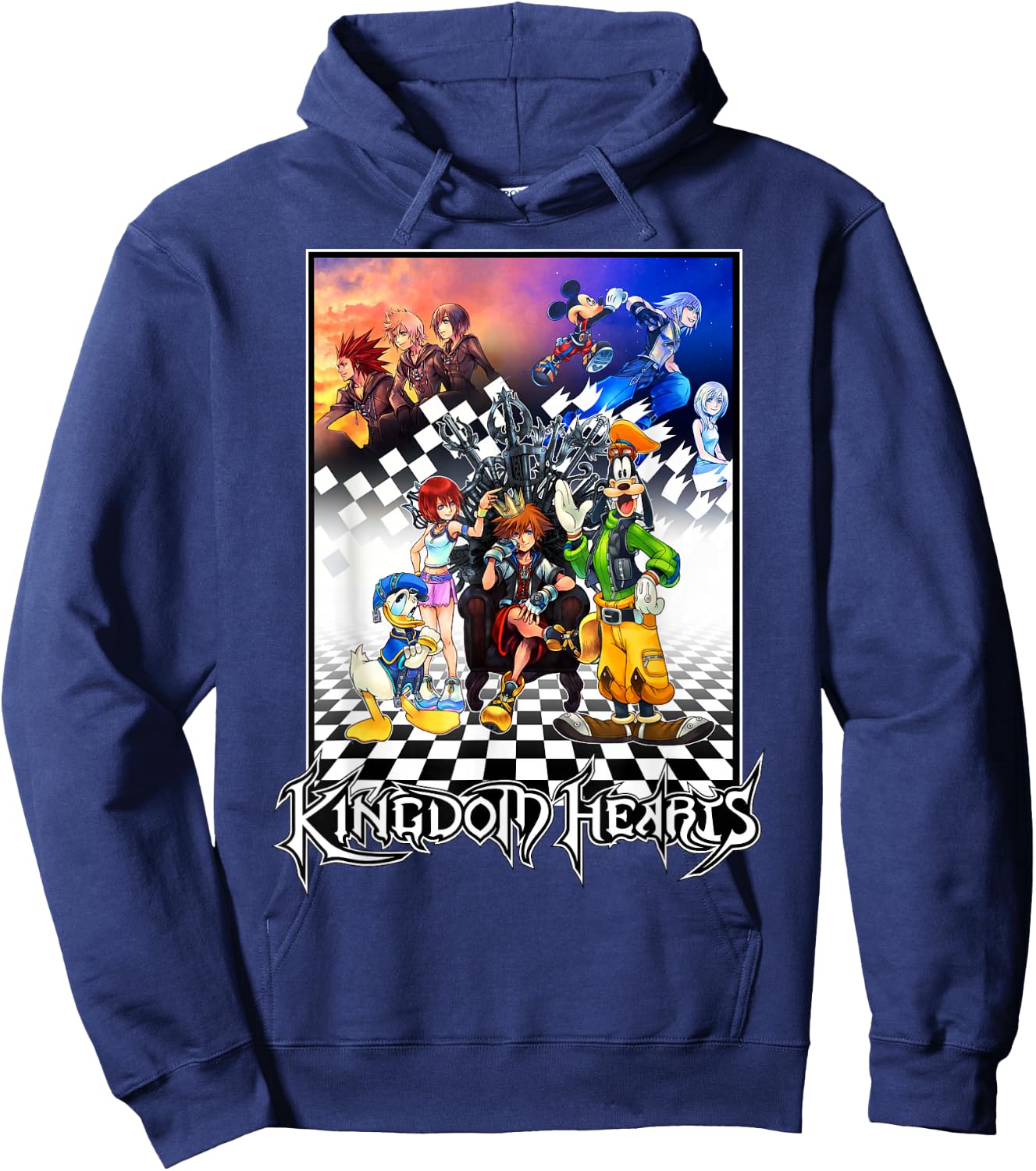 Disney - Kingdom Hearts Throne Hoodie - Hoodie | Navy